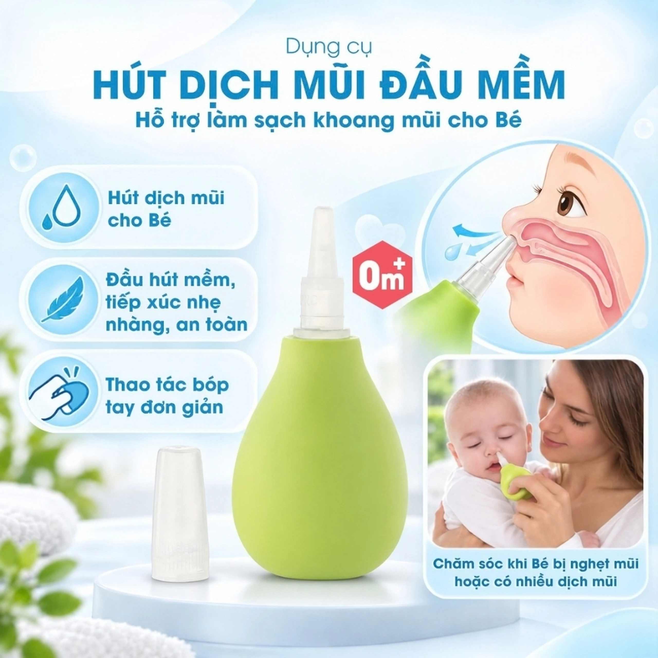 Dụng Cụ Hút Dịch Mũi Dành Cho Bé Kidsme 2