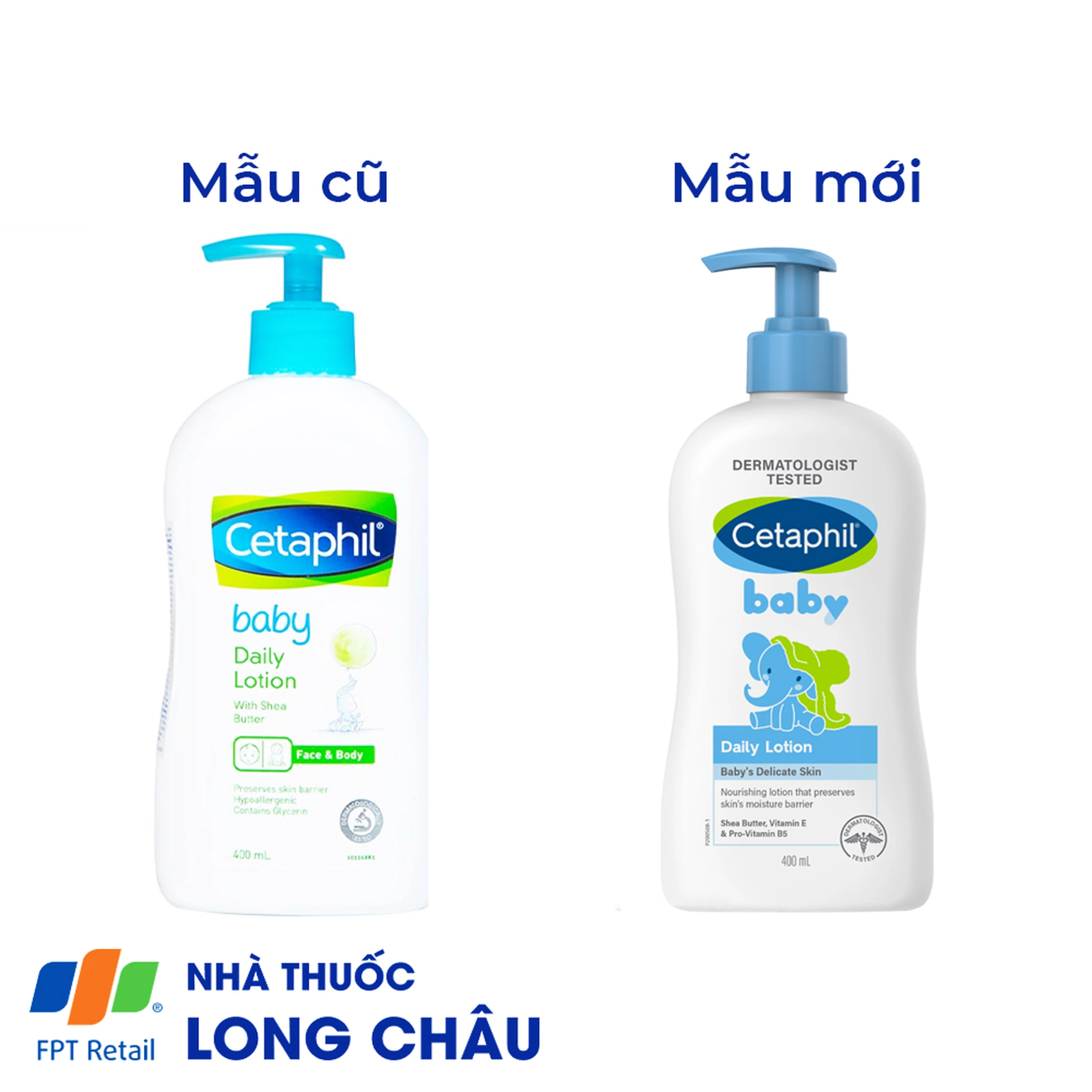 Sữa dưỡng ẩm toàn thân cho bé Cetaphil Baby Daily Lotion Face and Body làm mềm da, không gây kích ứng da (400ml)