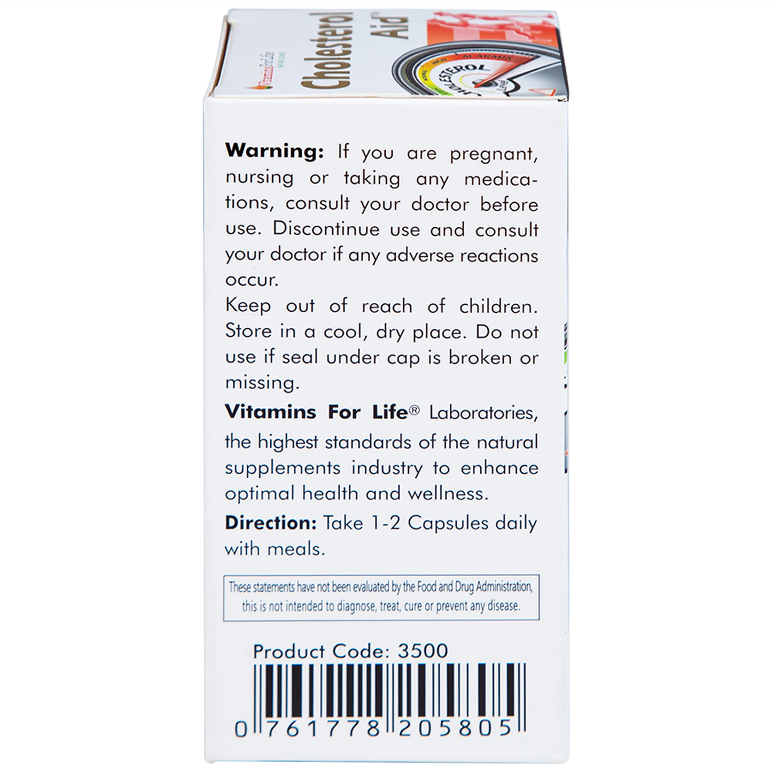 Viên uống hỗ trợ giảm cholesterol Cholesterol Aid Vitamins For Life (60 viên)