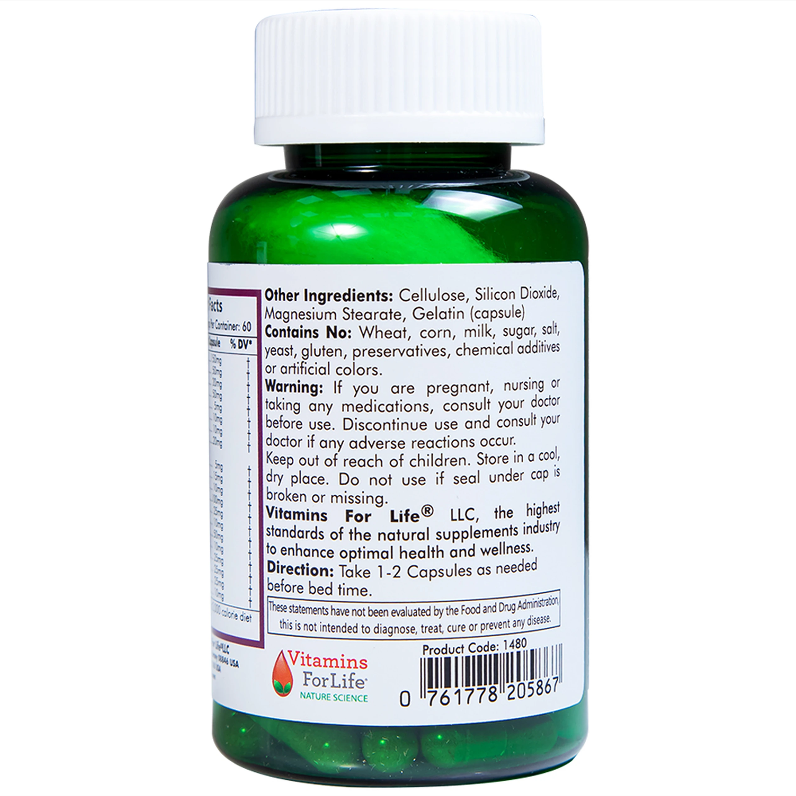 Viên uống giúp nhuận tràng, giảm táo bón, tốt cho tiêu hóa Colon Care Vitamins For Life (60 viên)