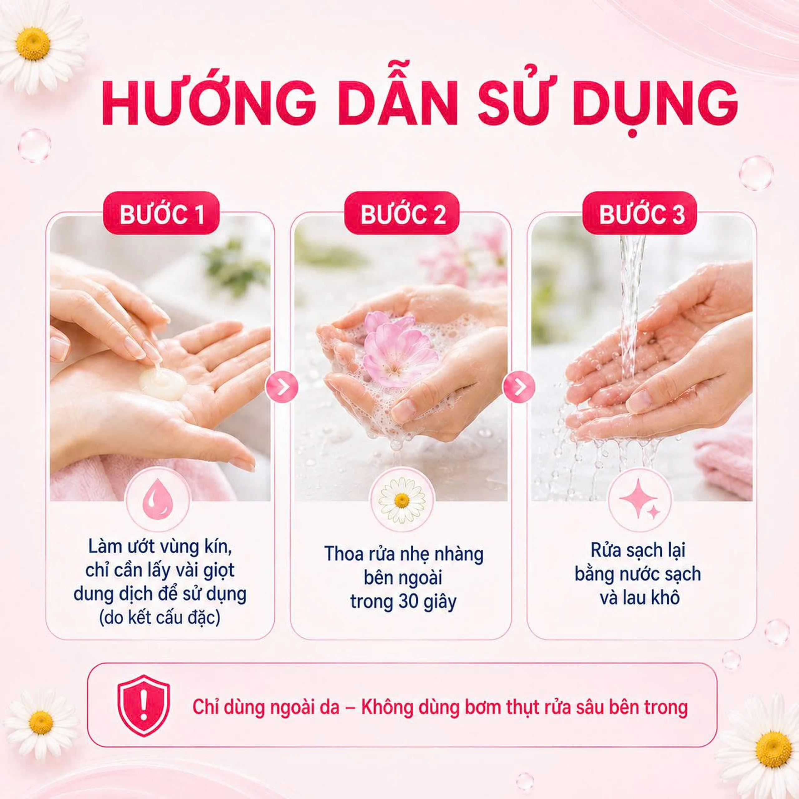 Dung dịch vệ sinh phụ nữ Crevil Intim Waschlotion chống viêm, cân bằng pH (100ml) 5