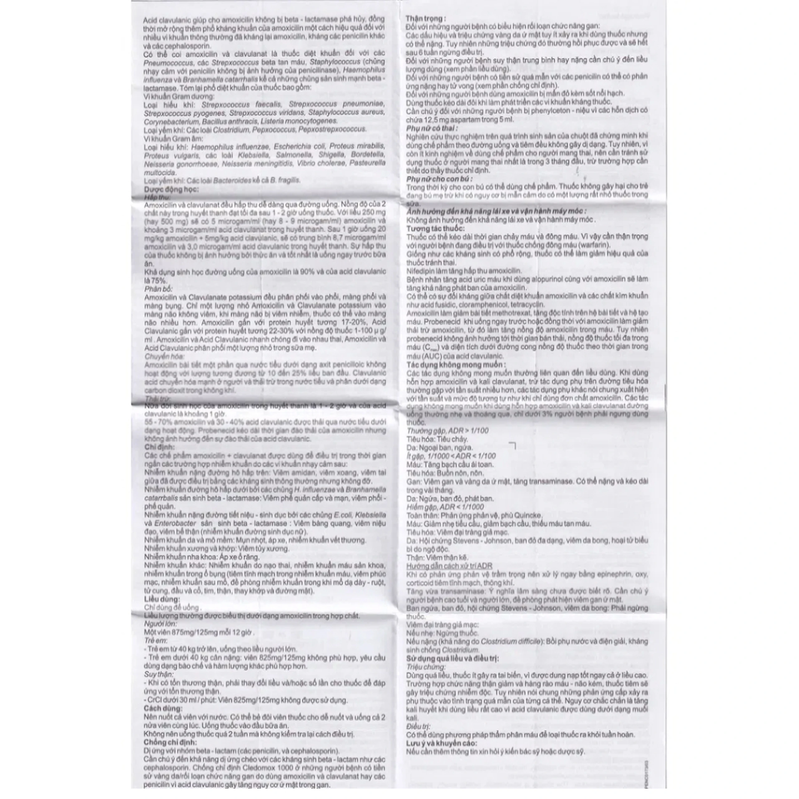 Thuốc Cledomox 1000 Tenamyd điều trị các trường hợp nhiễm khuẩn (2 vỉ x 7 viên)