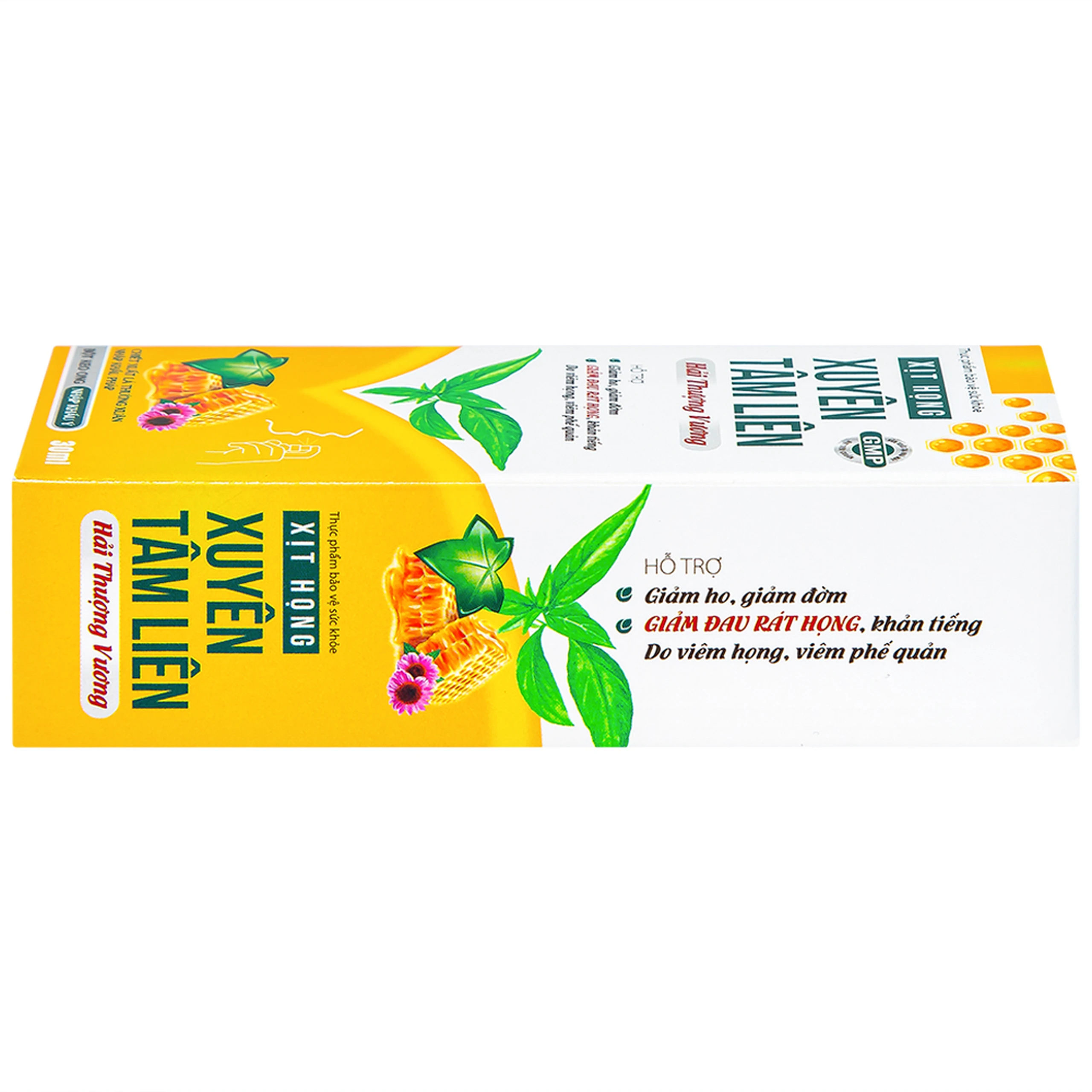 Chai xịt họng hỗ trợ giảm ho, giảm đờm, giảm đau rát họng Xuyên Tâm Liên Hải Thượng Vương (30ml)