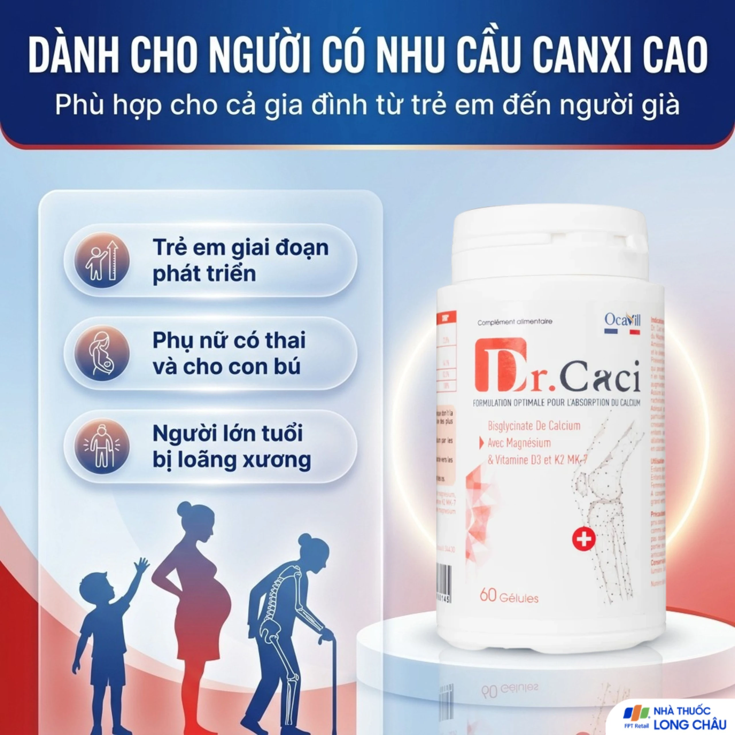 Viên uống giúp xương và răng chắc khỏe, giảm nguy cơ loãng xương Dr. Caci Ocavill (60 viên) 6