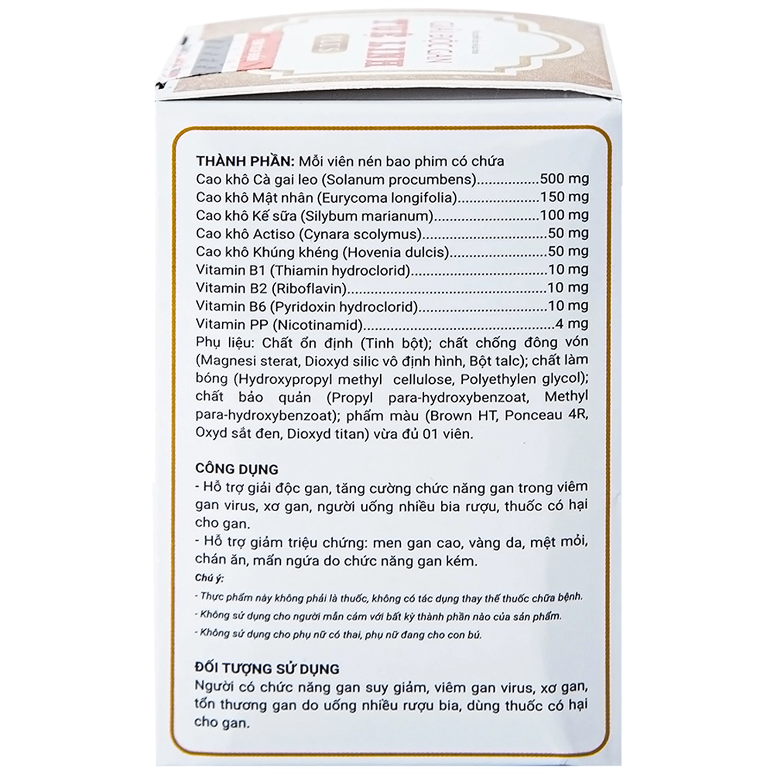 Viên Giải Độc Gan Tuệ Linh Plus (60 viên)