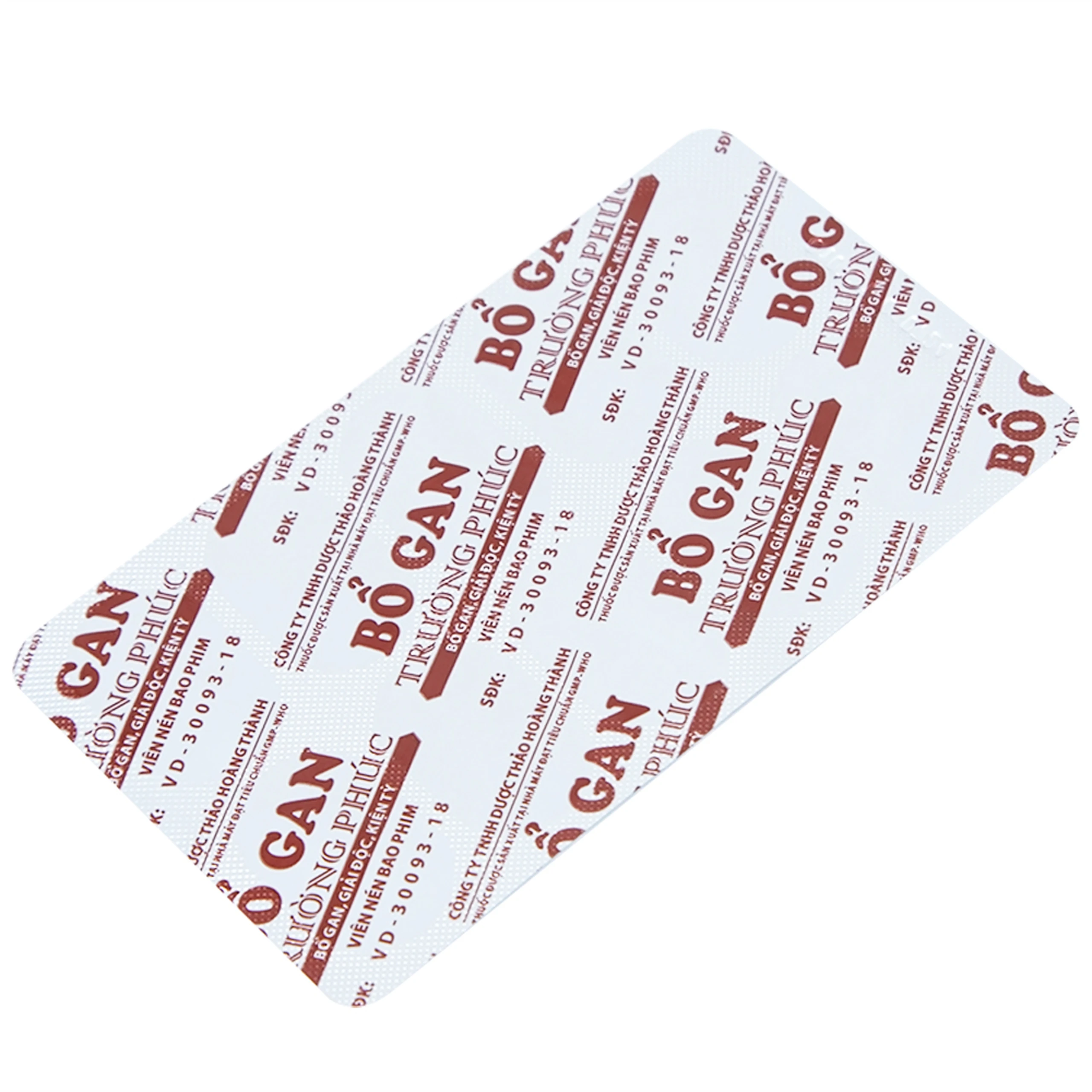 Thuốc Bổ Gan Trường Phúc giải độc gan, chống dị ứng, mày đay, lở ngứa (3 vỉ x 10 viên)