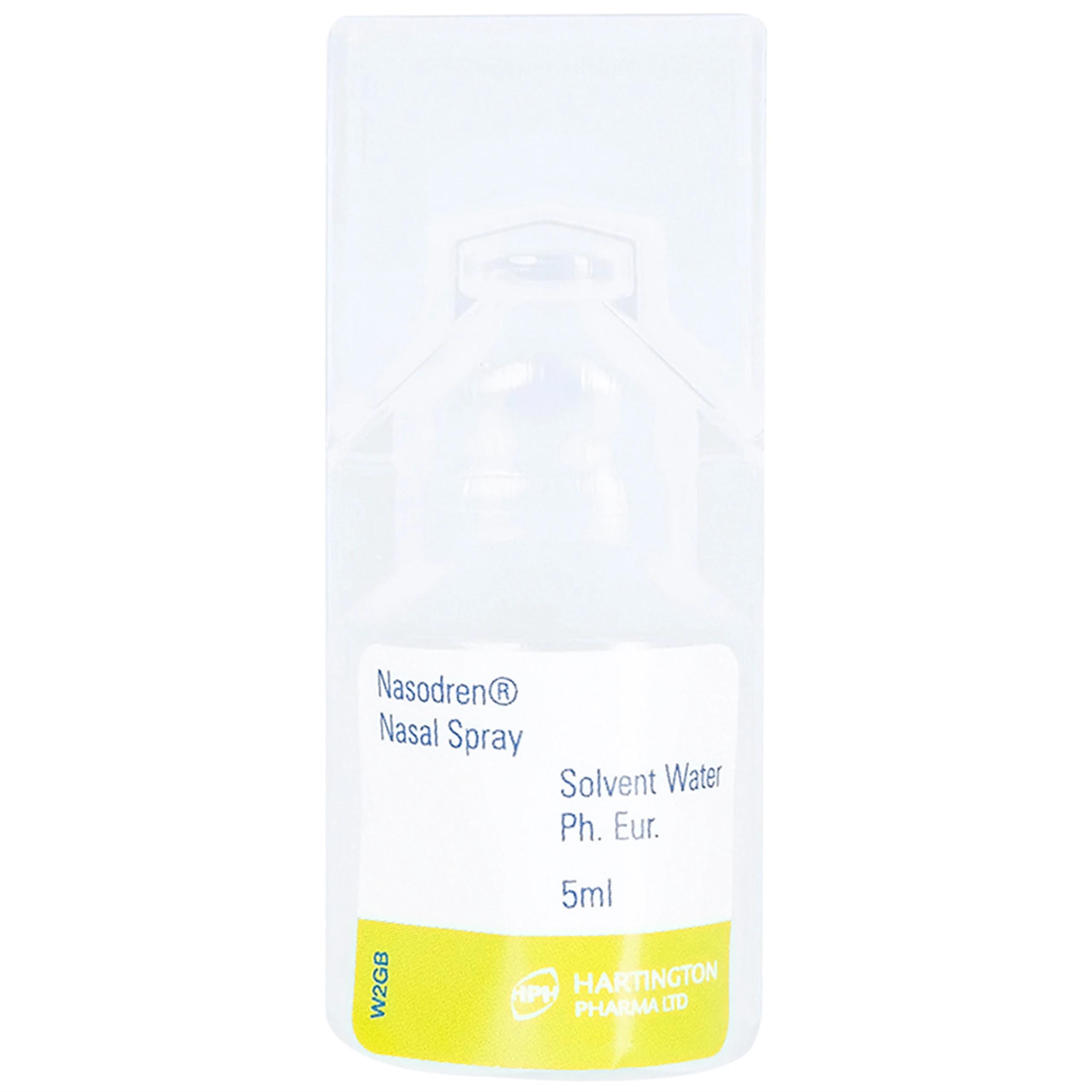 Xịt mũi xoang Nasodren Hartington 50mg giúp làm sạch mũi xoang, giảm triệu chứng viêm xoang cấp và mãn tính