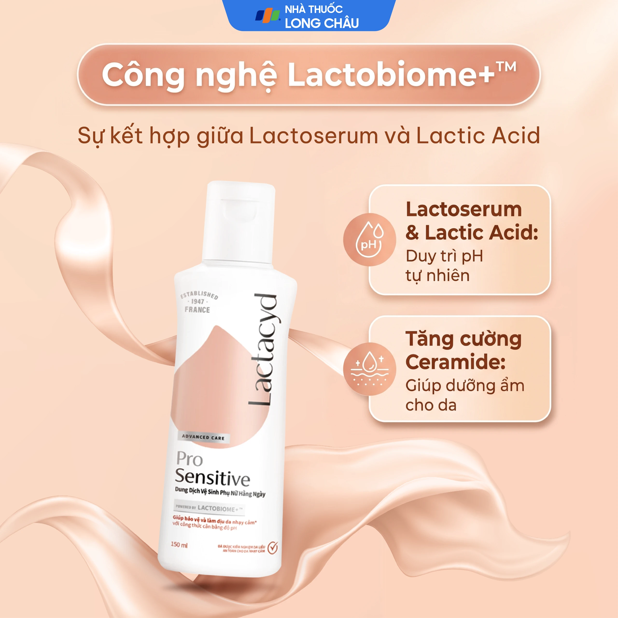Dung dịch vệ sinh phụ nữ Lactacyd Pro Sensitive giảm ngứa, ngăn ngừa viêm nhiễm (150ml) 2