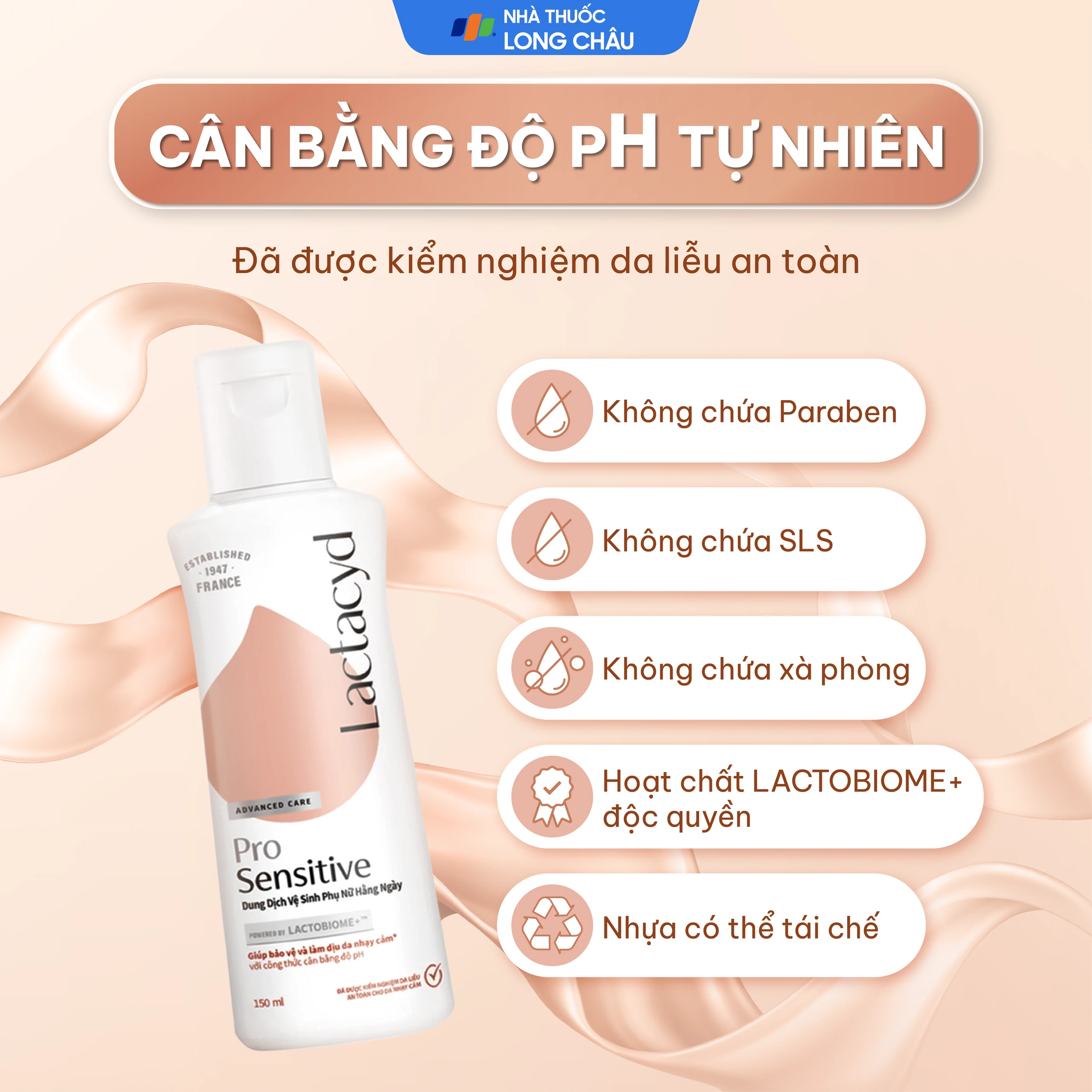 Dung dịch vệ sinh phụ nữ Lactacyd Pro Sensitive giảm ngứa, ngăn ngừa viêm nhiễm (150ml) 5