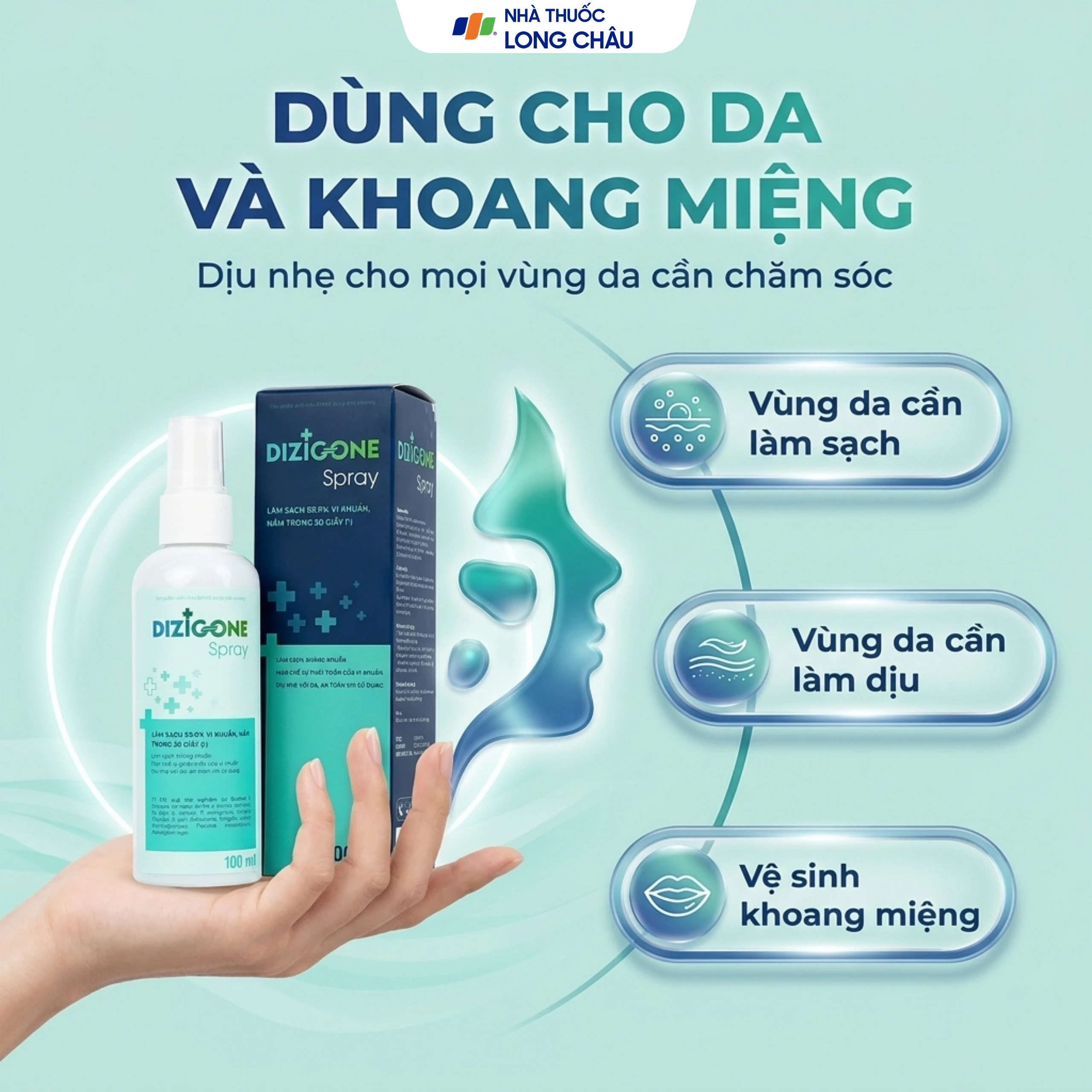 Xịt kháng khuẩn, phục hồi da Dizigone Spray Terrapharm 100ml 4