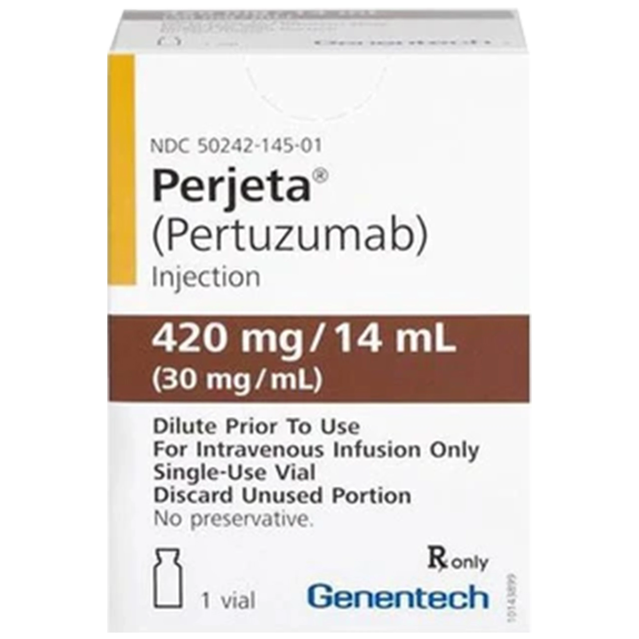 Thuốc Perjeta 420mg Roche điều trị ung thư vú di căn hoặc ung thư vú tái phát (14ml)