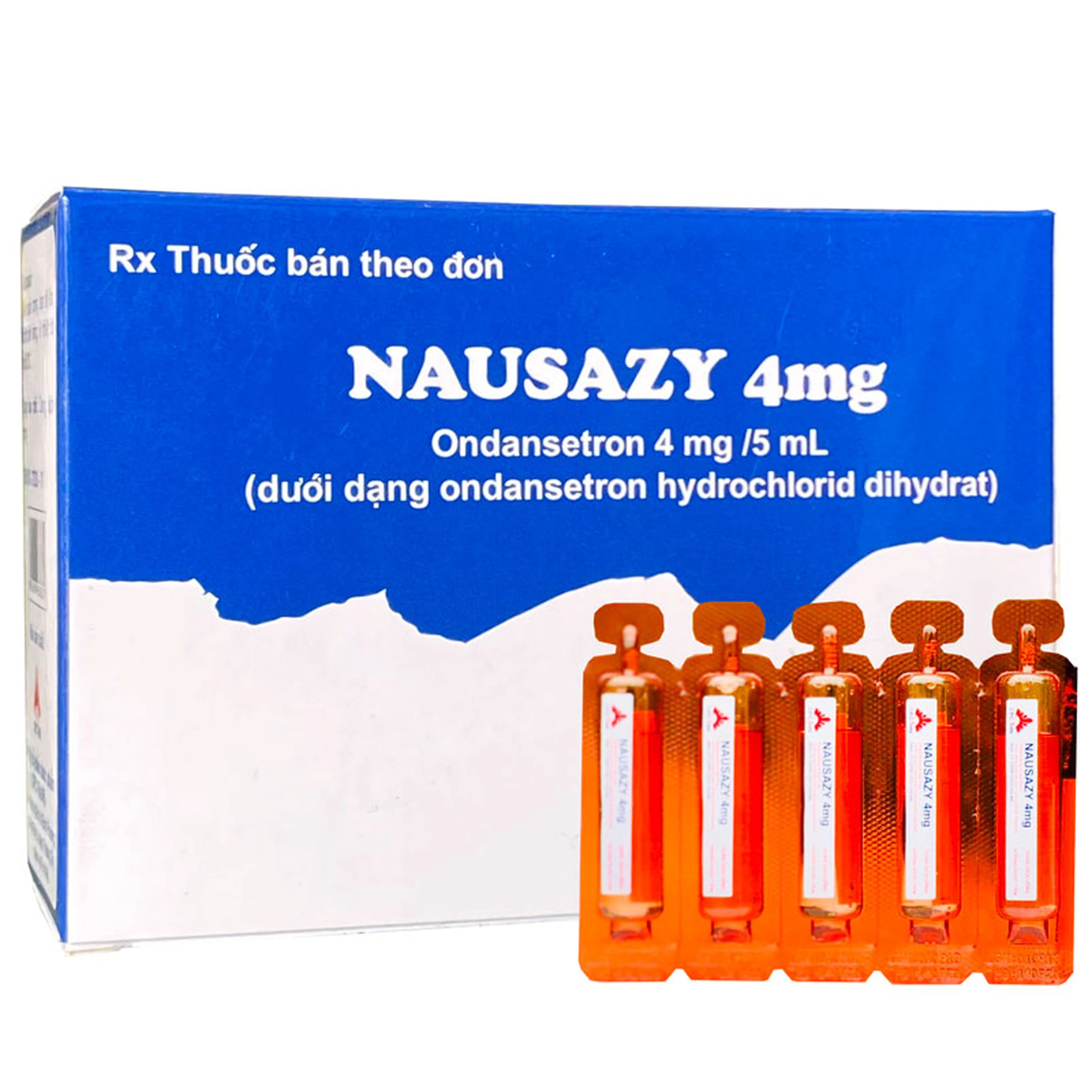 Thuốc Nausazy 4mg CPC1HN điều trị buồn nôn và nôn (4 vỉ x 5 ống)