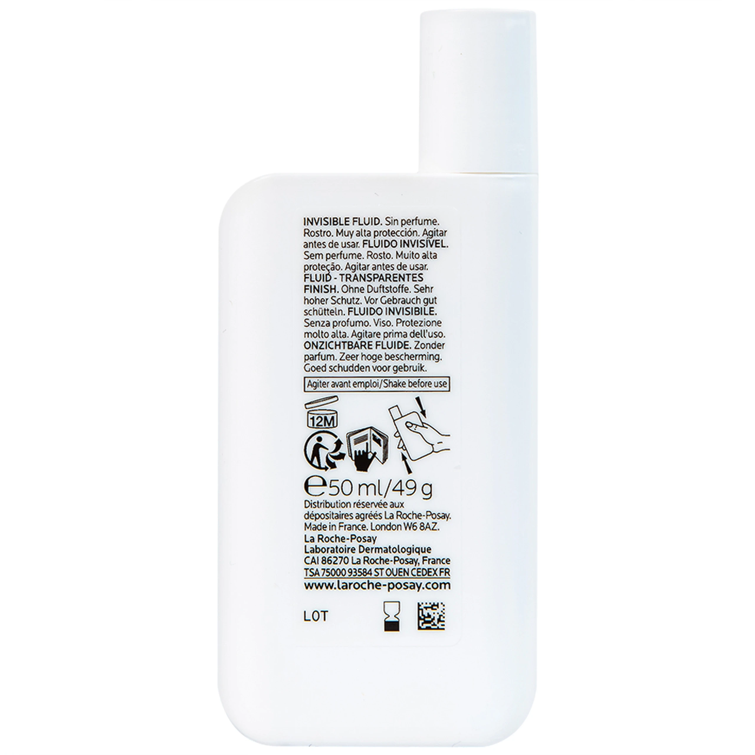 Sữa chống nắng La Roche-posay Laboratoire Dermatologiue Anthelios Uvmune 400 Invisible Fuild SPF50+ PA++++ 50ml