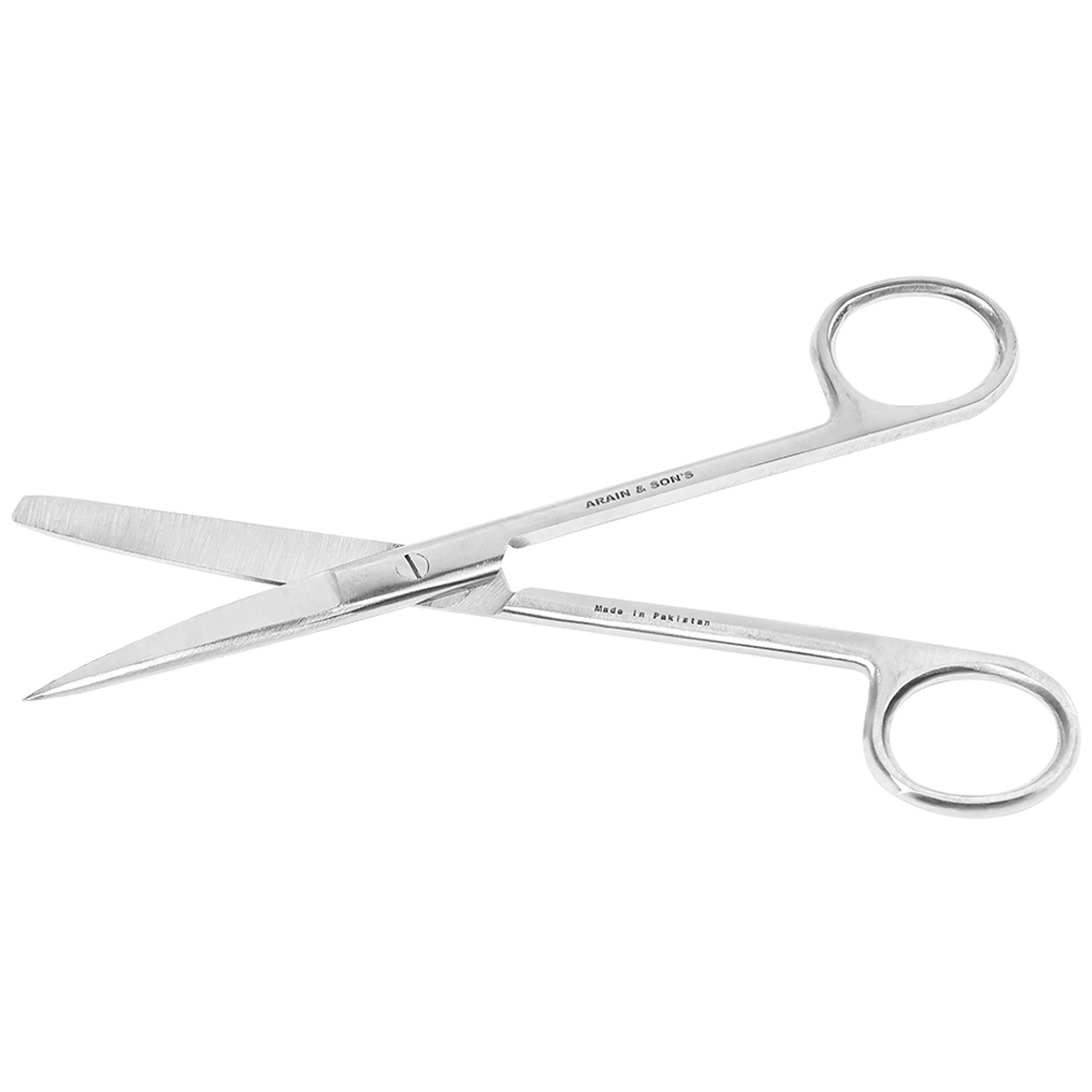 Kéo thẳng 1 tù 1 nhọn size 16cm dùng cắt gòn thay băng cho bệnh nhân