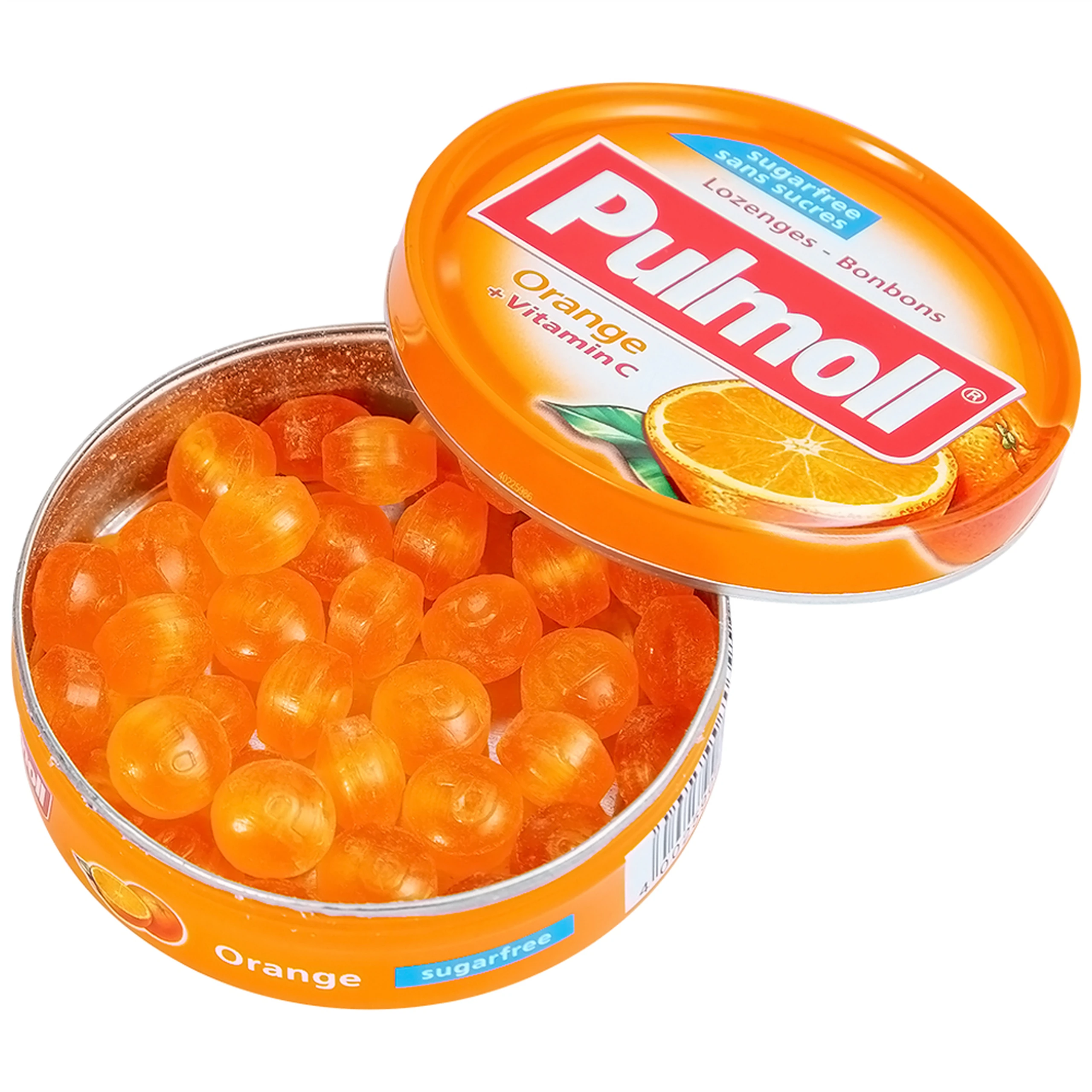 Kẹo Ngậm Không Đường Vị Cam Và Vitamin C Pulmoll (45g)