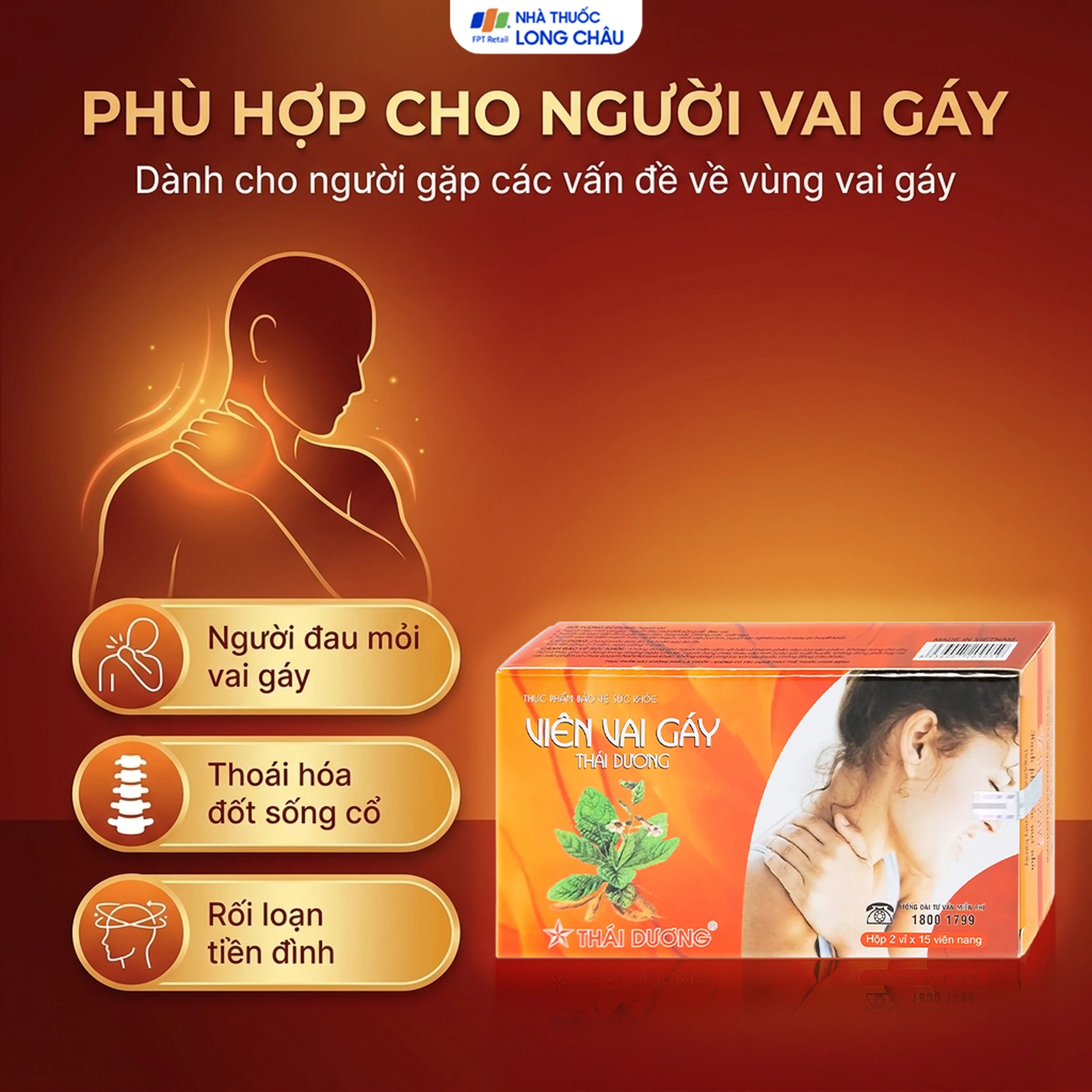 Giúp tăng lưu thông khí huyết Viên Vai Gáy Thái Dương (2 vỉ x 15 viên) 5