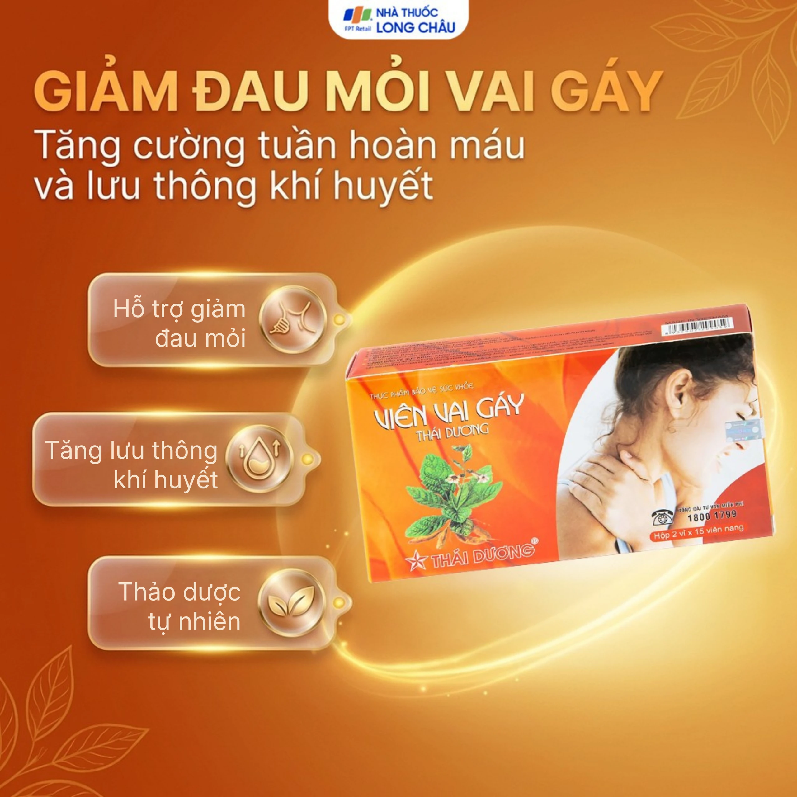 Giúp tăng lưu thông khí huyết Viên Vai Gáy Thái Dương (2 vỉ x 15 viên) 2