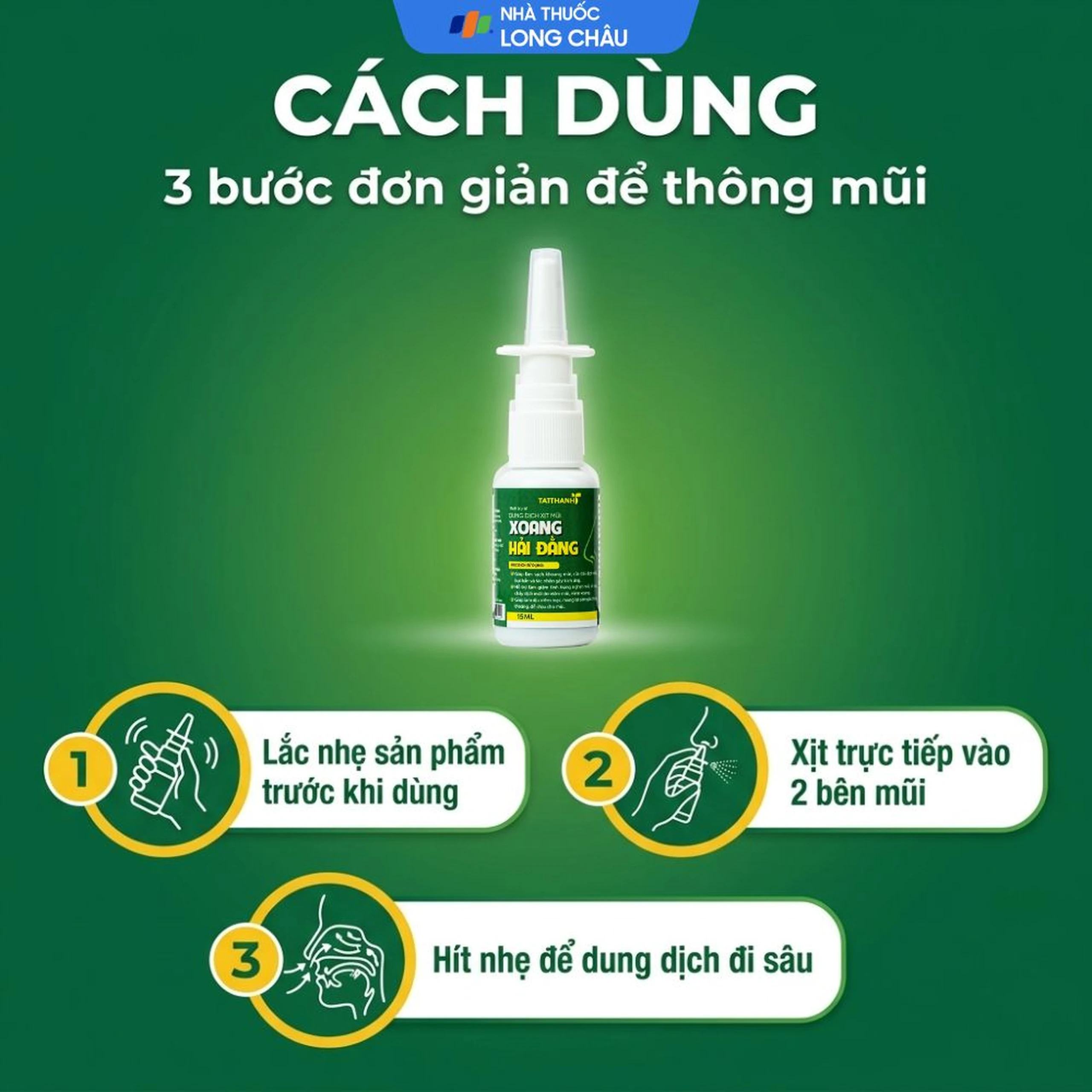 Xịt mũi xoang Hải Đằng giúp ngăn ngừa và giảm viêm xoang, viêm mũi dị ứng (15ml ) 5