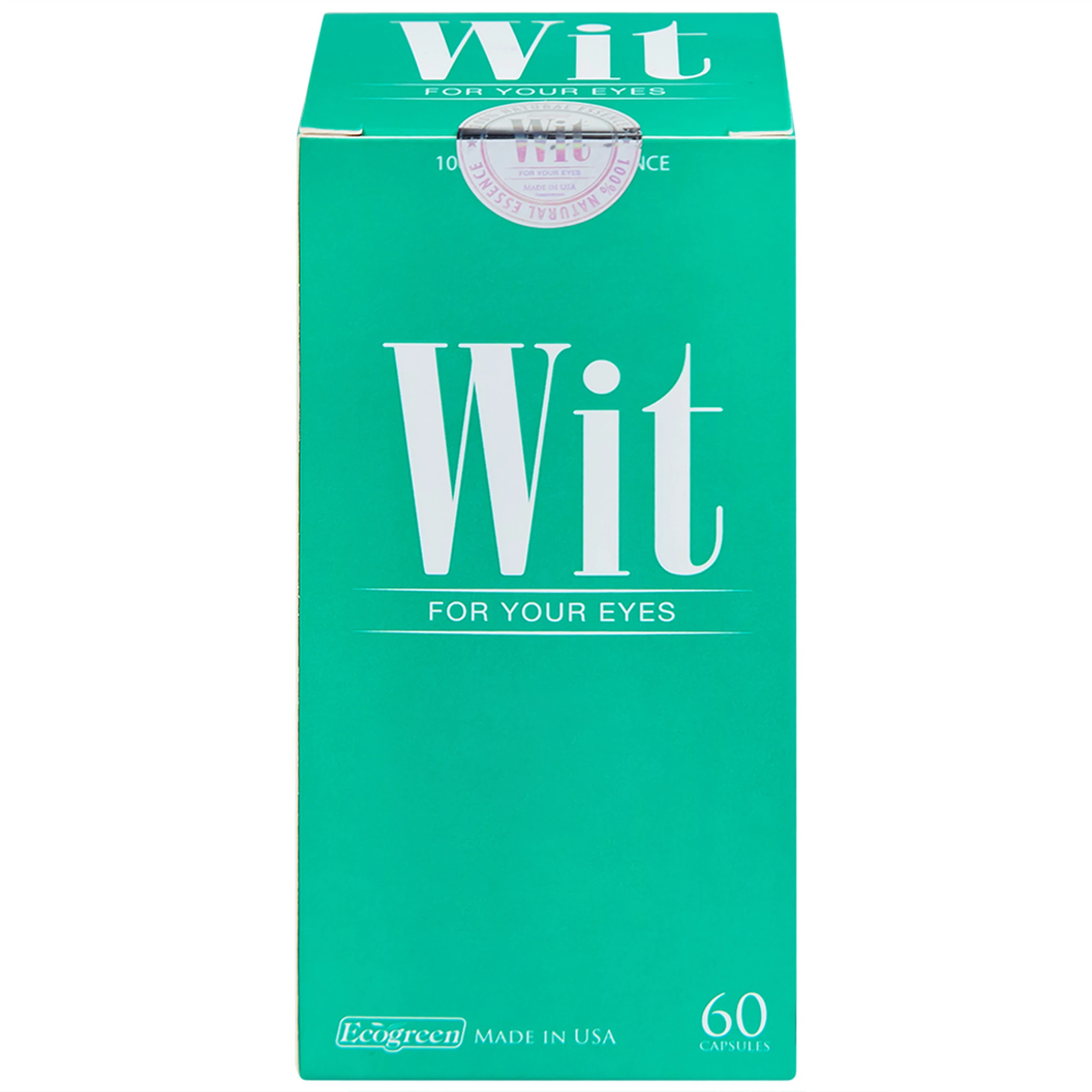 Viên uống tăng cường thị lực giảm mờ và nhòe mắt WIT For Your Eyes (60 viên)