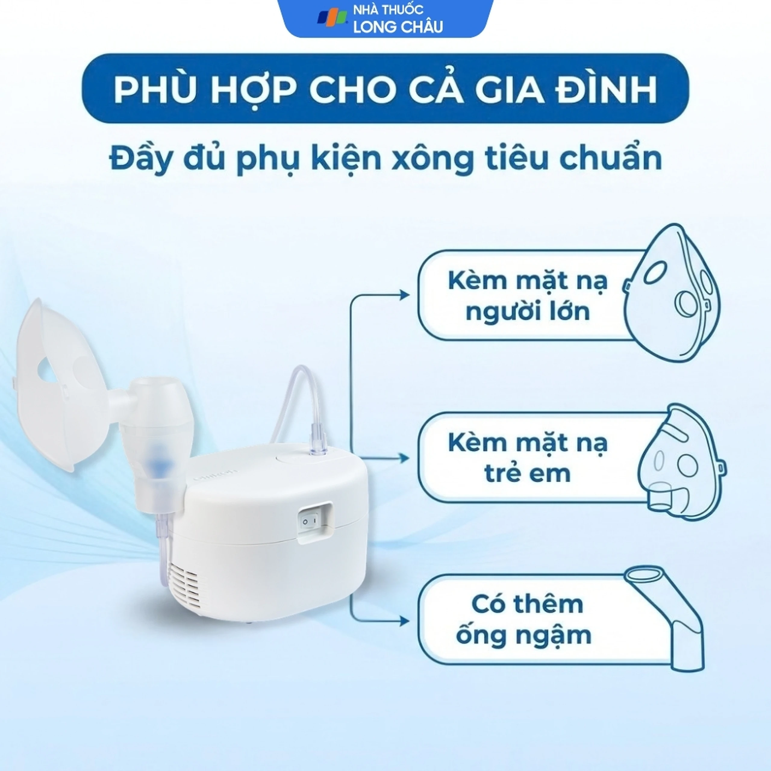 Máy xông khí dung Omron NE C106 hỗ trợ điều trị bệnh lý về đường hô hấp 4