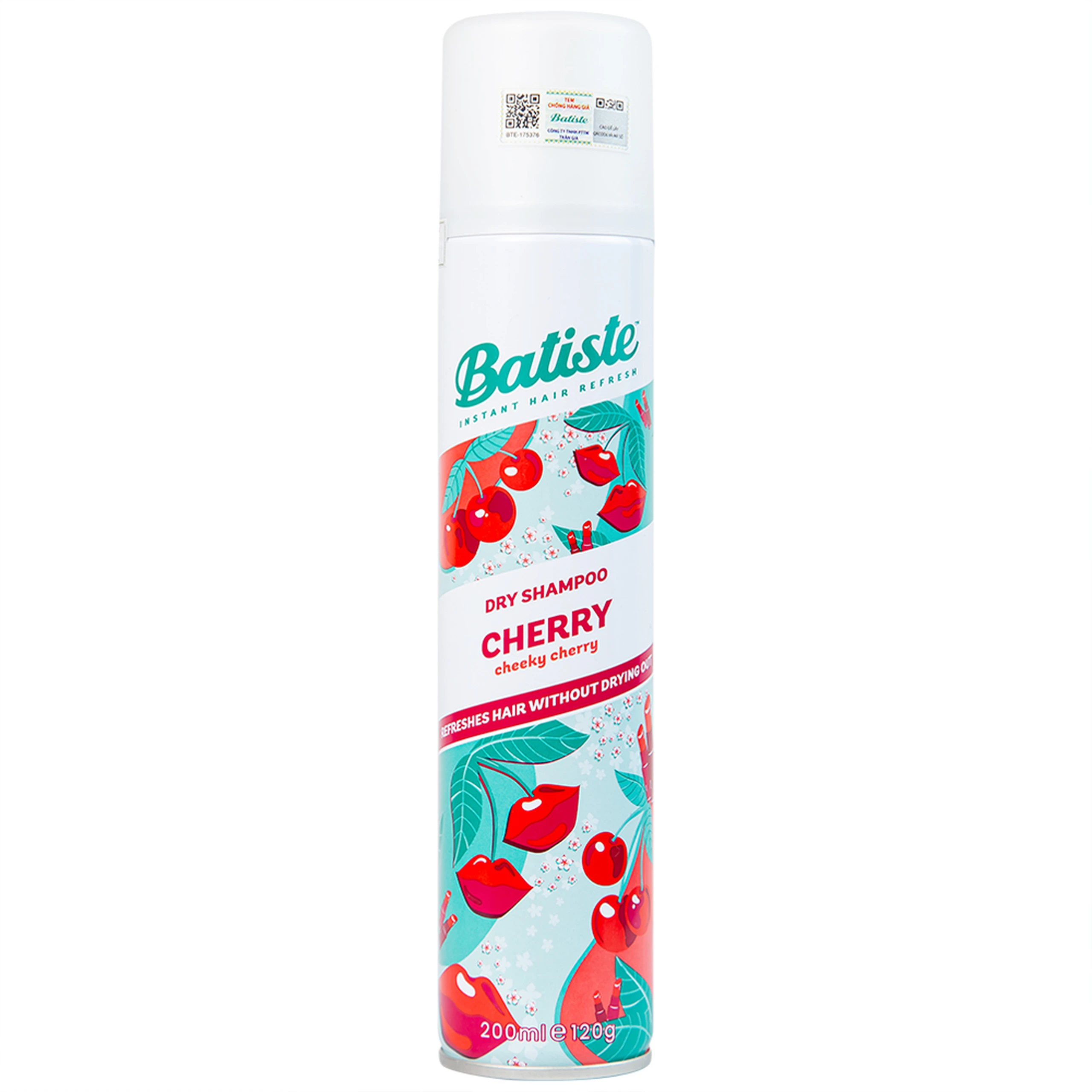 Dầu gội khô Batiste Dry Shampoo Fruity và Cheeky Cherry làm sạch tóc, giảm bết dầu hương cherry (200ml)