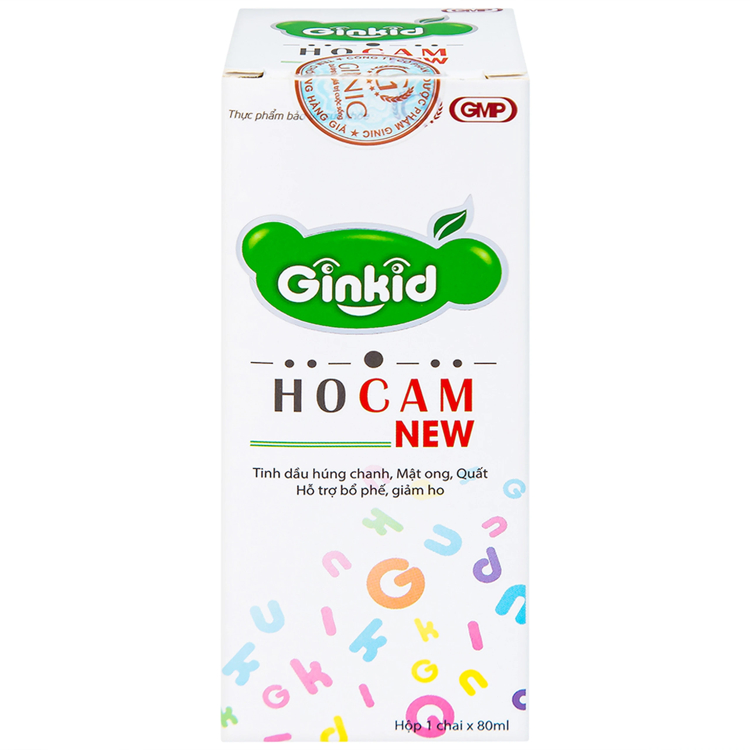 Siro hỗ trợ bổ phế, giảm ho, nhuận phế Ginkid Ho Cam NEW (80ml)