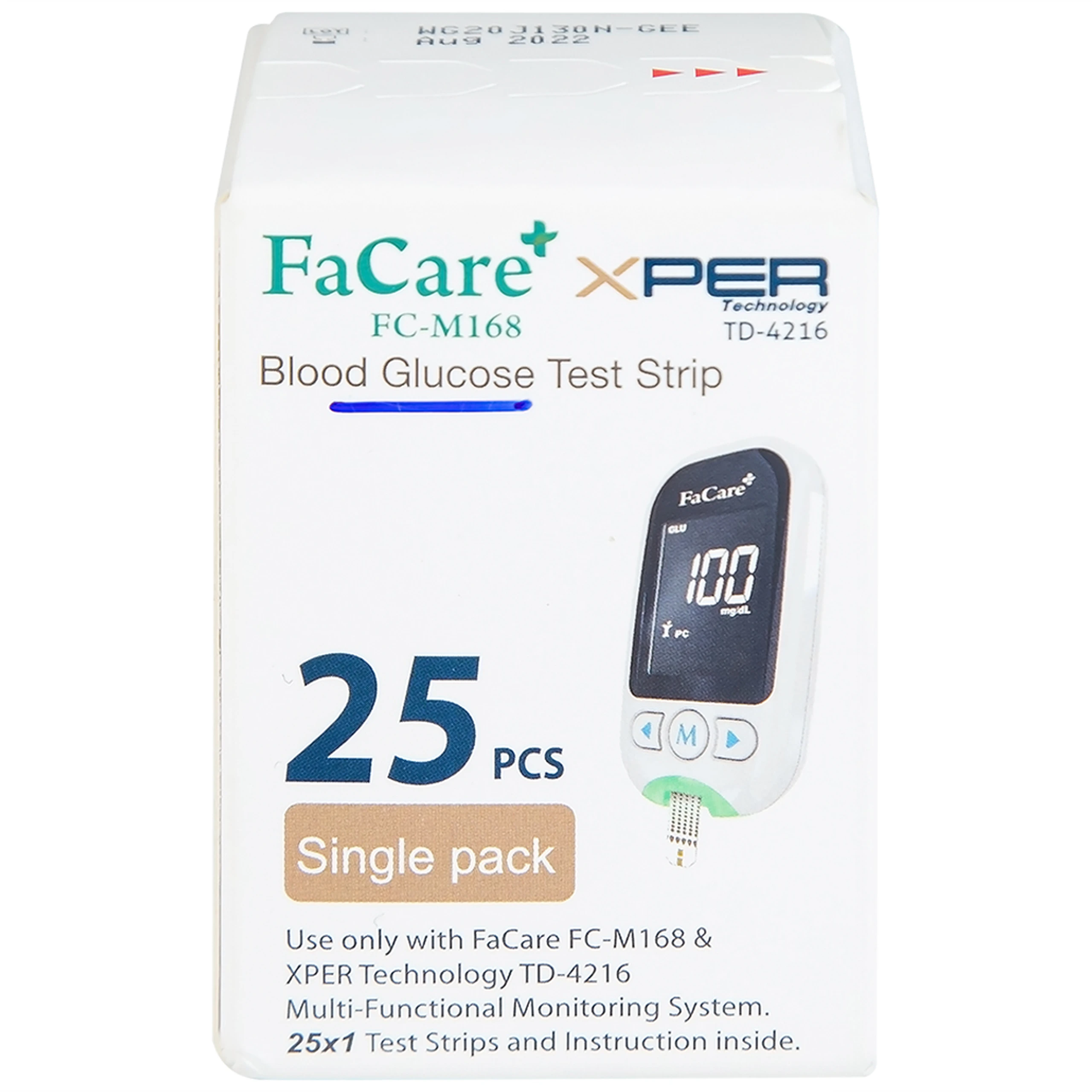 Que thử đường huyết FaCare FC-M168 (hộp 25 que)
