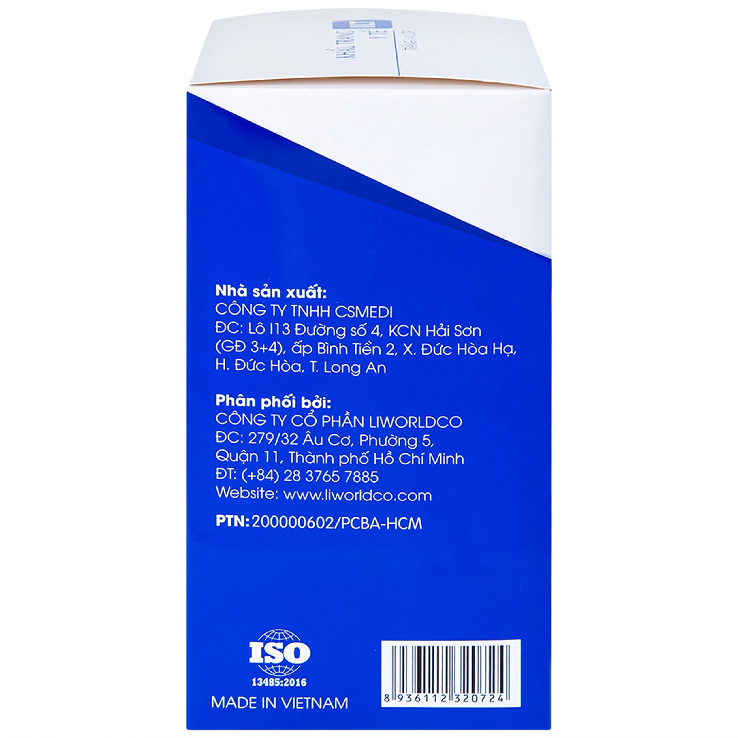 Khẩu trang 4 lớp ILT Liworldco màu trắng (50 cái)