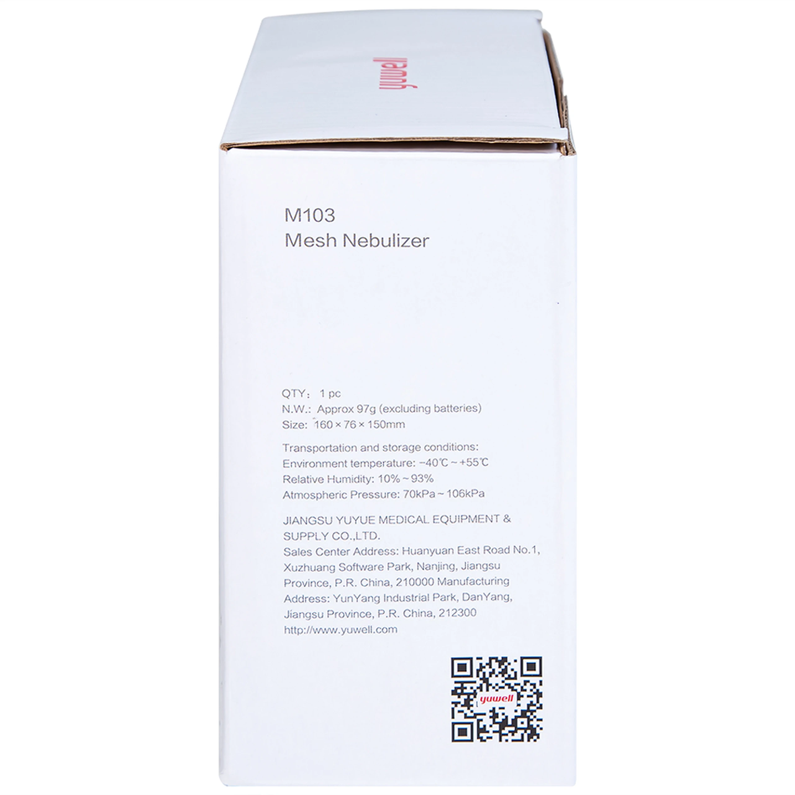 Máy xông khí dung cầm tay Yuwell M103 hỗ trợ điều trị bệnh lý về đường hô hấp