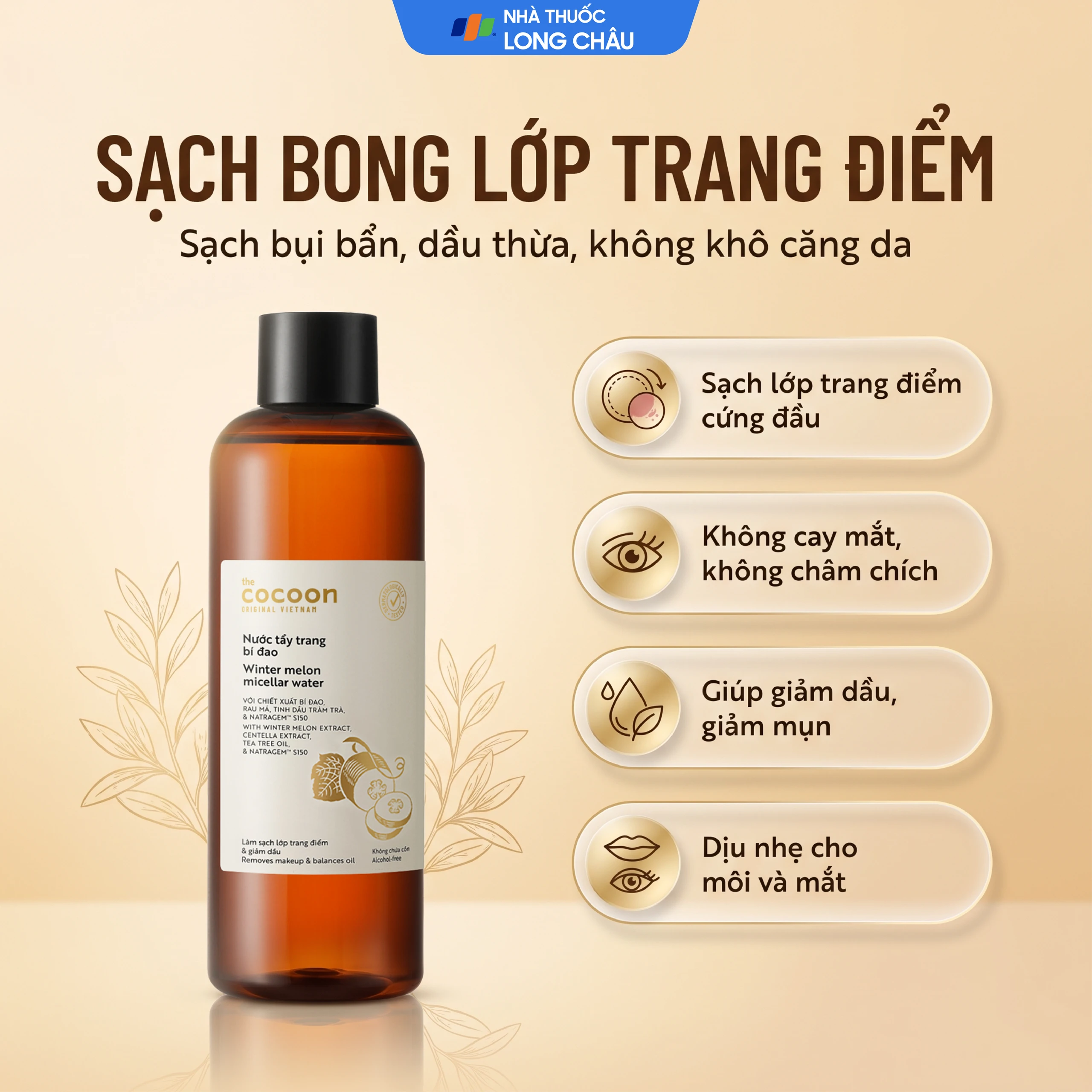 Nước tẩy trang bí đao Cocoon dịu nhẹ và làm sạch sâu (500ml) 2