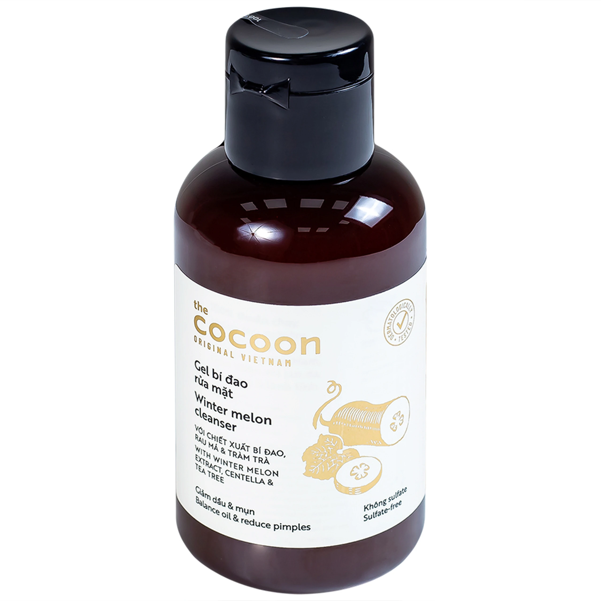 Gel bí đao rửa mặt Cocoon sạch sâu da, loại bỏ mọi bụi bẩn (140ml)