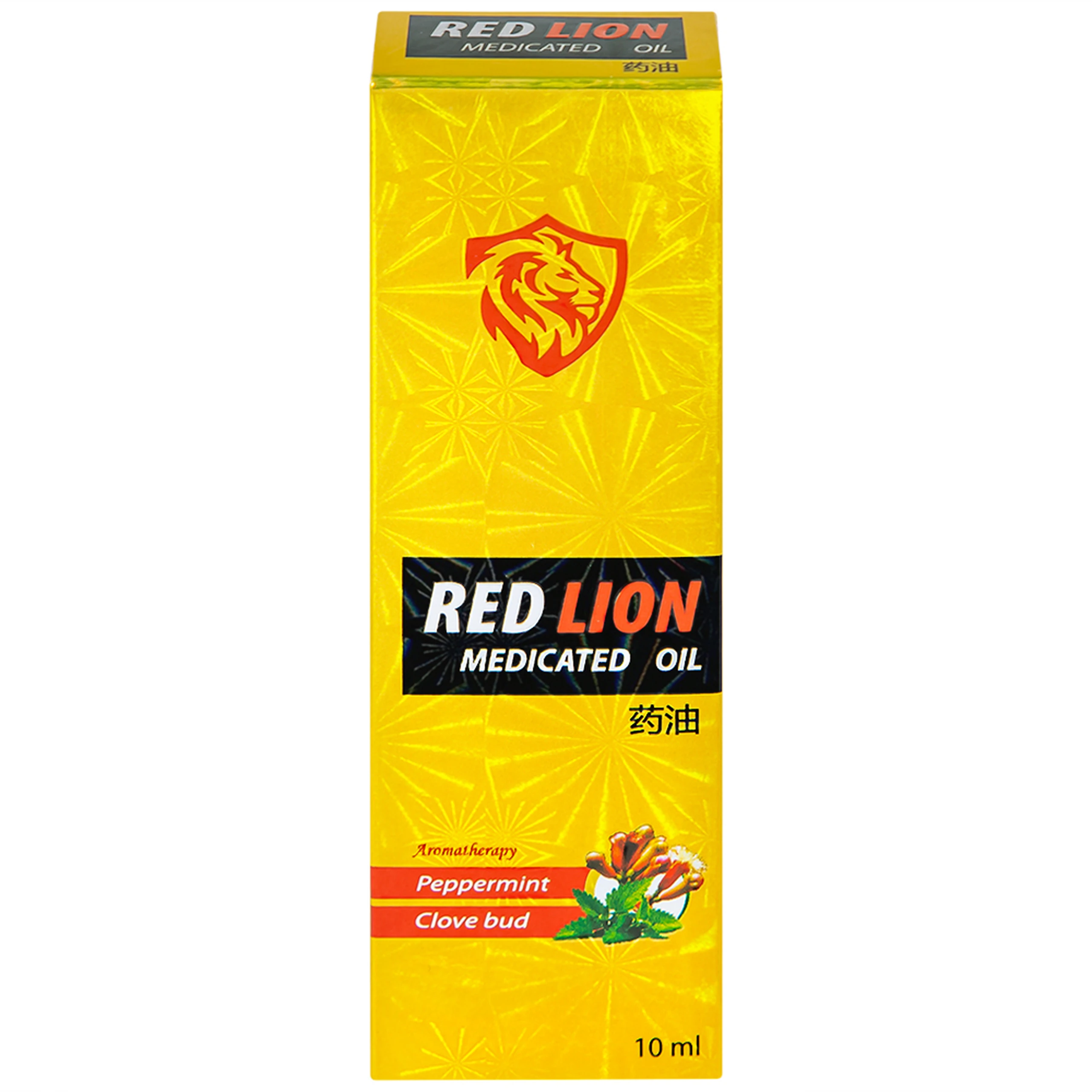 Dầu gió lăn Red Lion Medicated Oil Yellow Agimexpharm Peppermint Clove Bud (10ml)