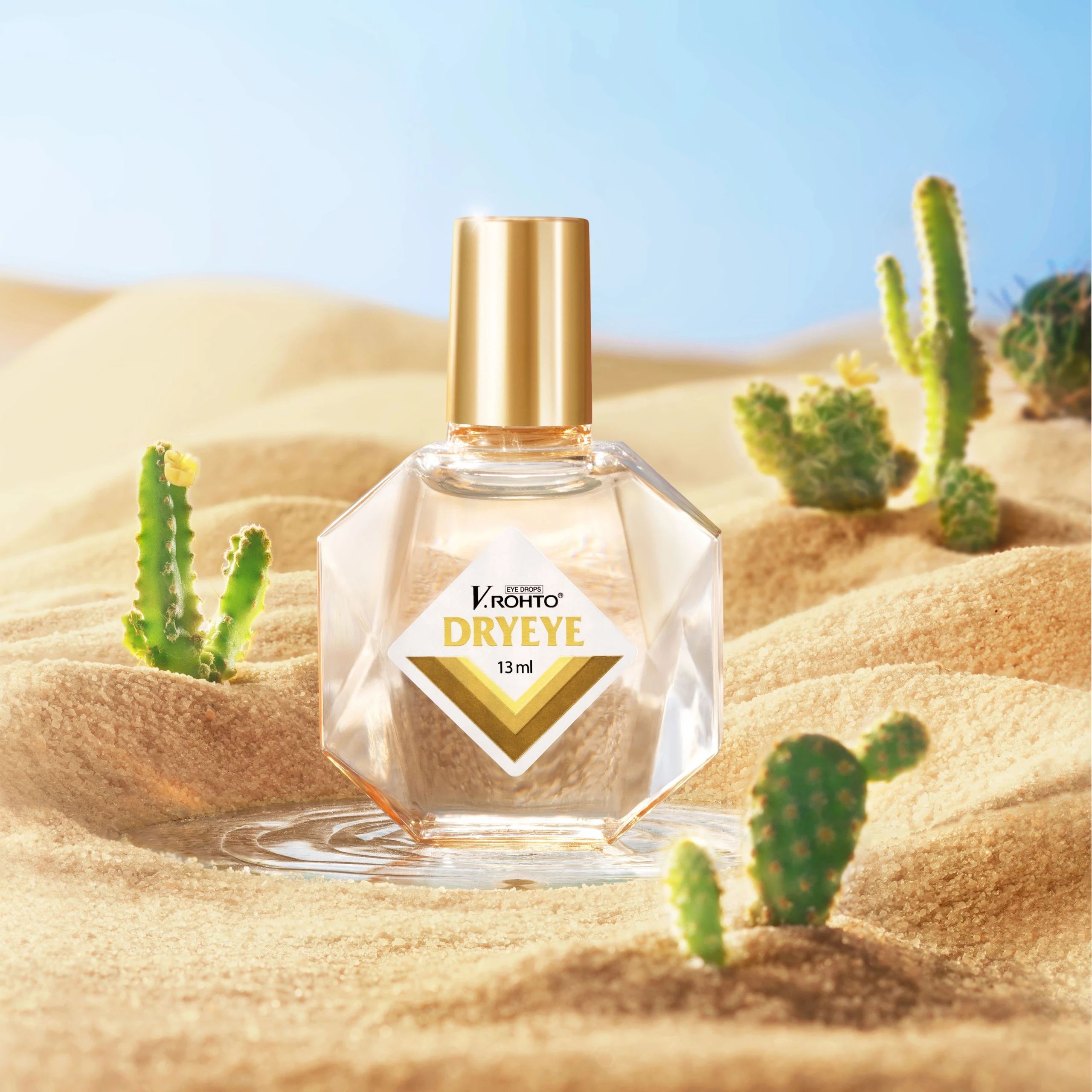 Nhỏ mắt V.Rohto Dryeye 13ml hỗ trợ bôi trơn mắt, bổ sung nước mắt nhân tạo