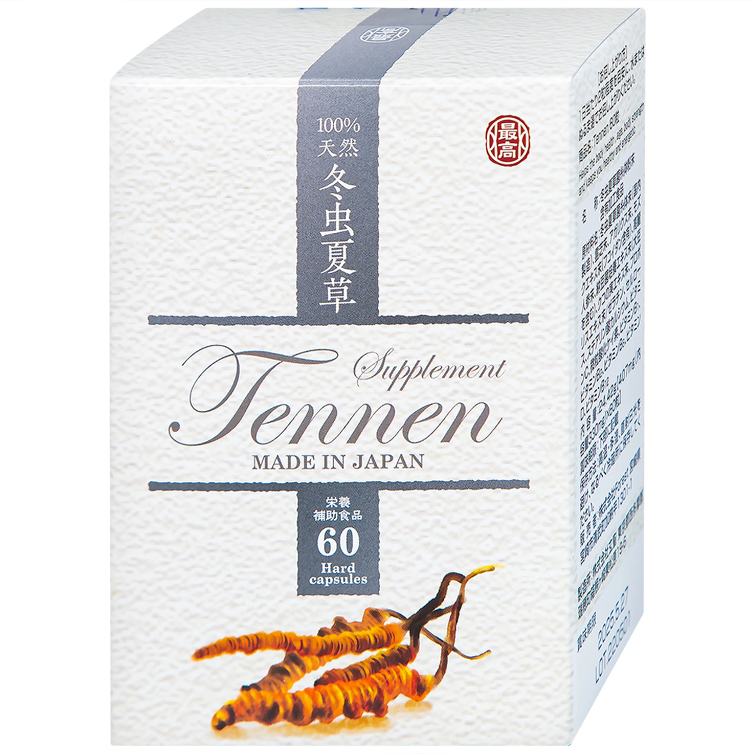 Viên uống Đông Trùng Hạ Thảo hỗ trợ tăng cường sức khỏe, hạn chế lão hóa Tennen Jpanwell (6 vỉ x 10 viên)
