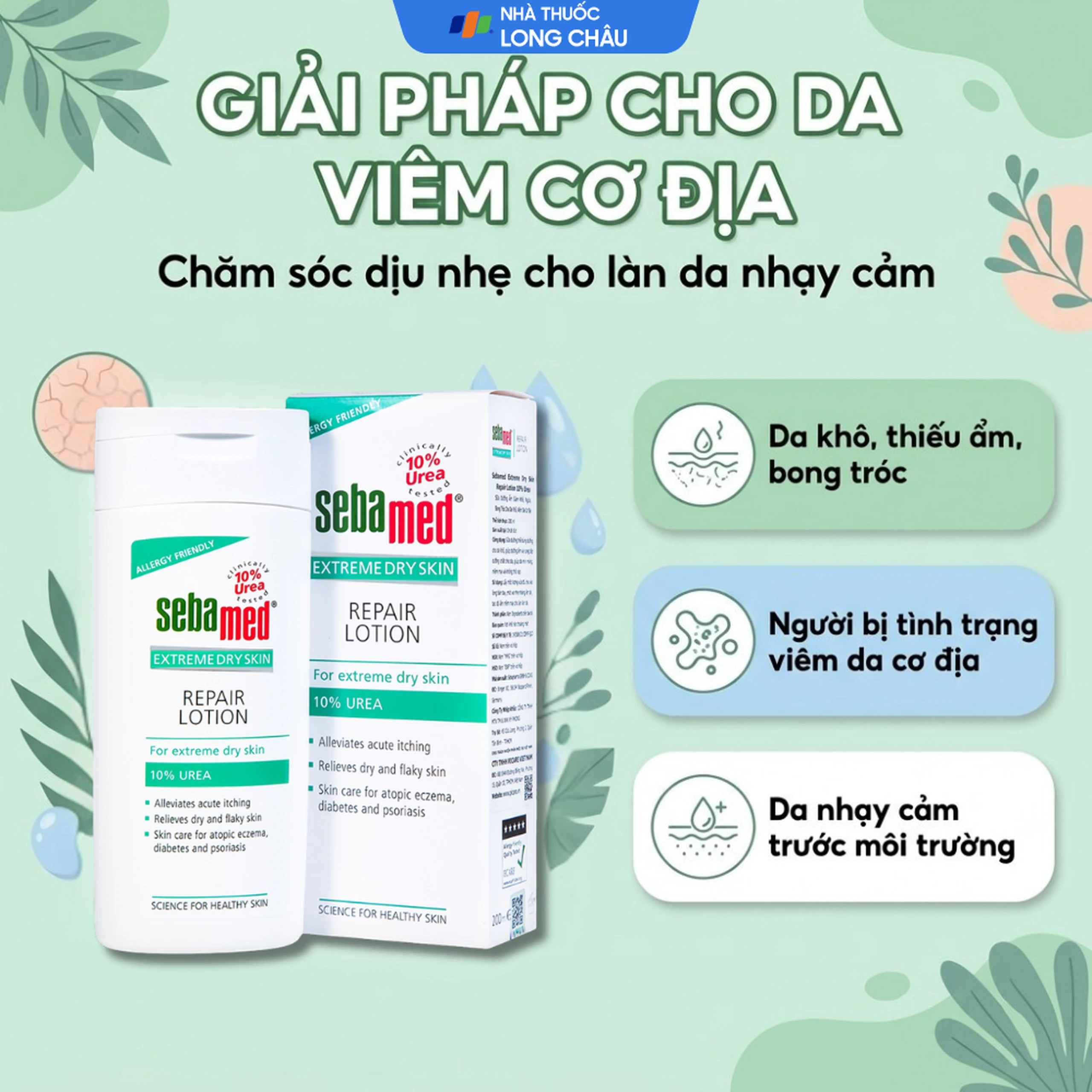 Sữa dưỡng ẩm Sebamed Extreme Dry Skin Repair Lotion 10% Urea cho da khô, viêm da cơ địa (200ml) 4