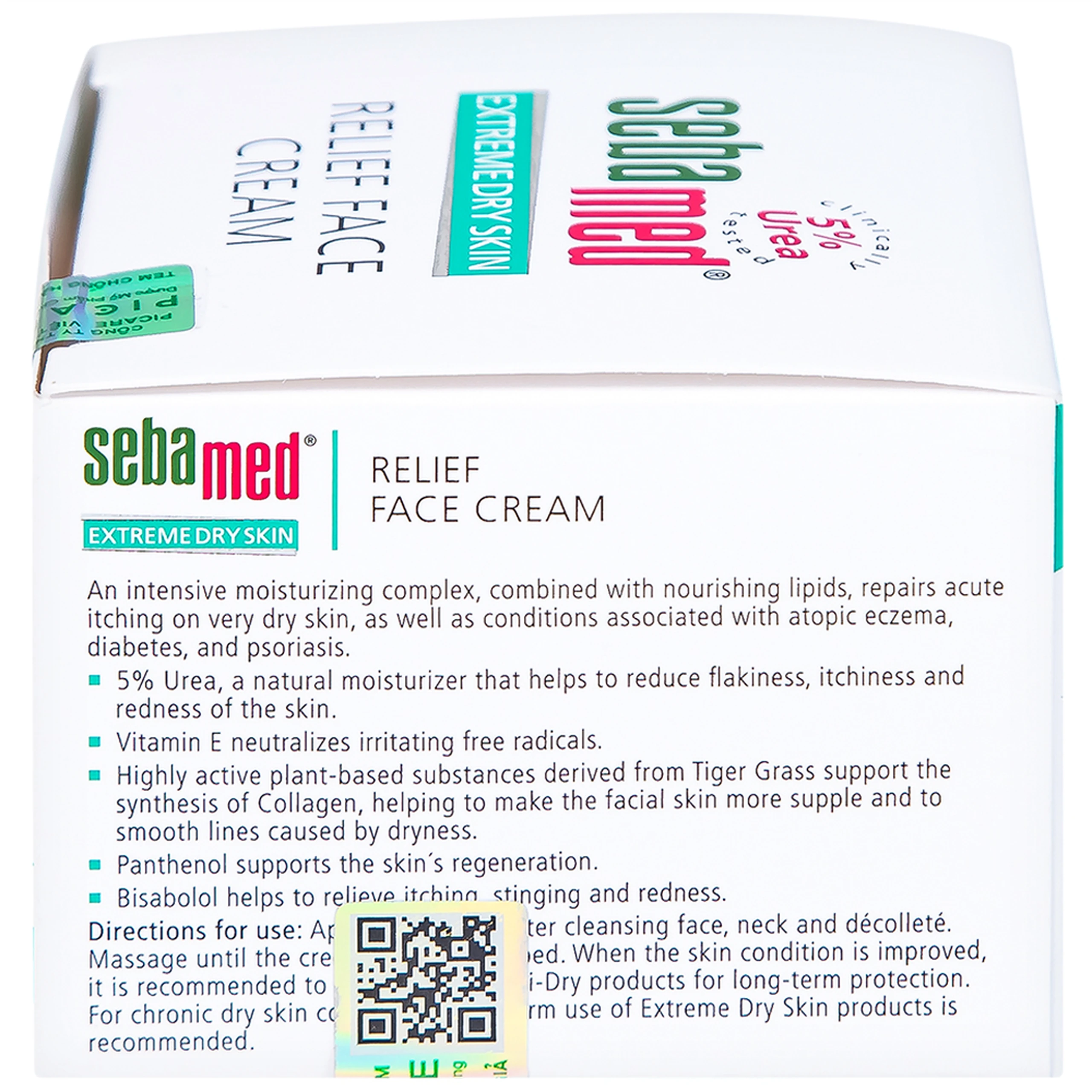 Kem bôi viêm da cơ địa Sebamed Extreme Dry Skin Relief Face Cream 5% Urea 50ml