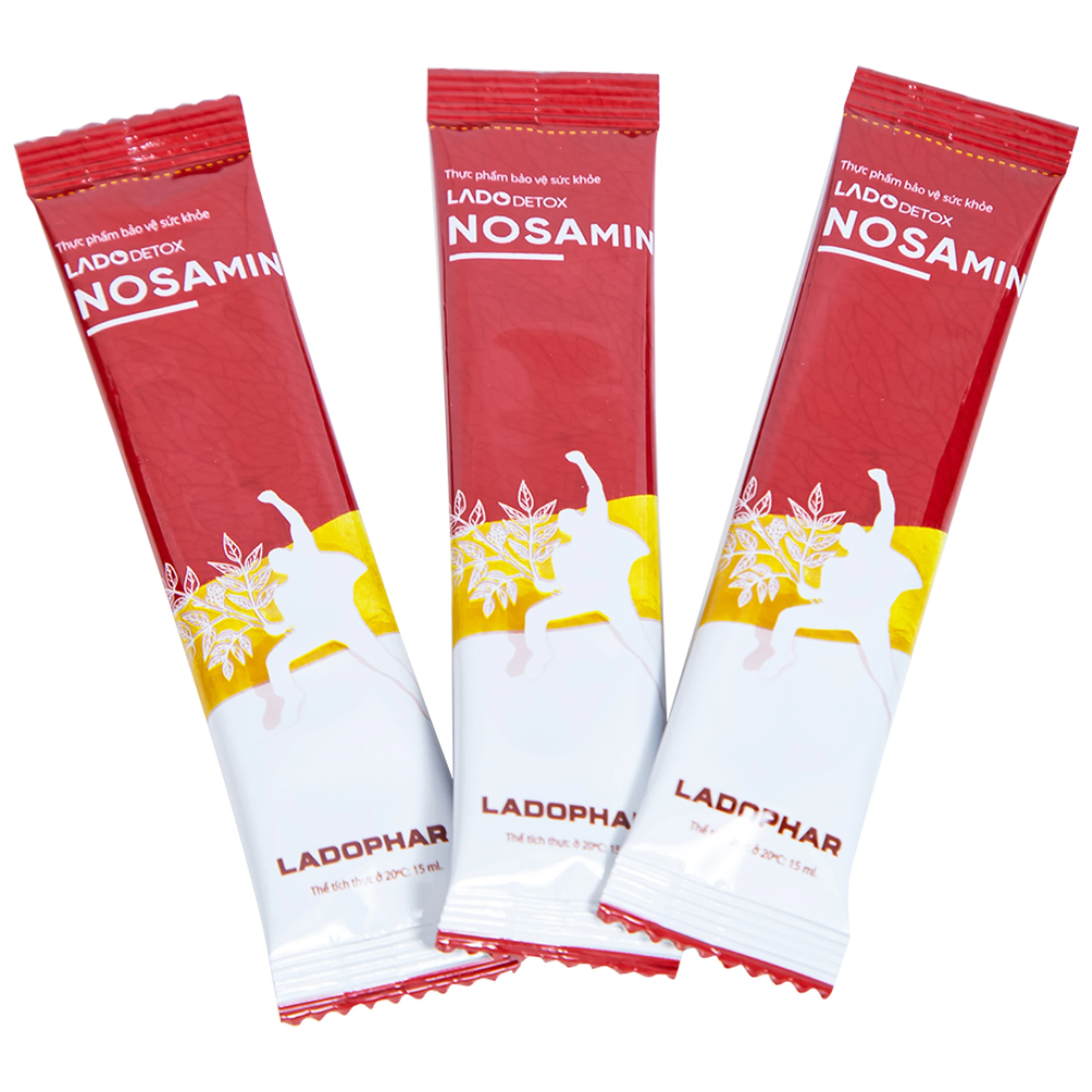 Nước uống hỗ trợ giải rượu, bảo vệ gan Ladodetox Nosamin Ladophar (10 gói x 15ml)