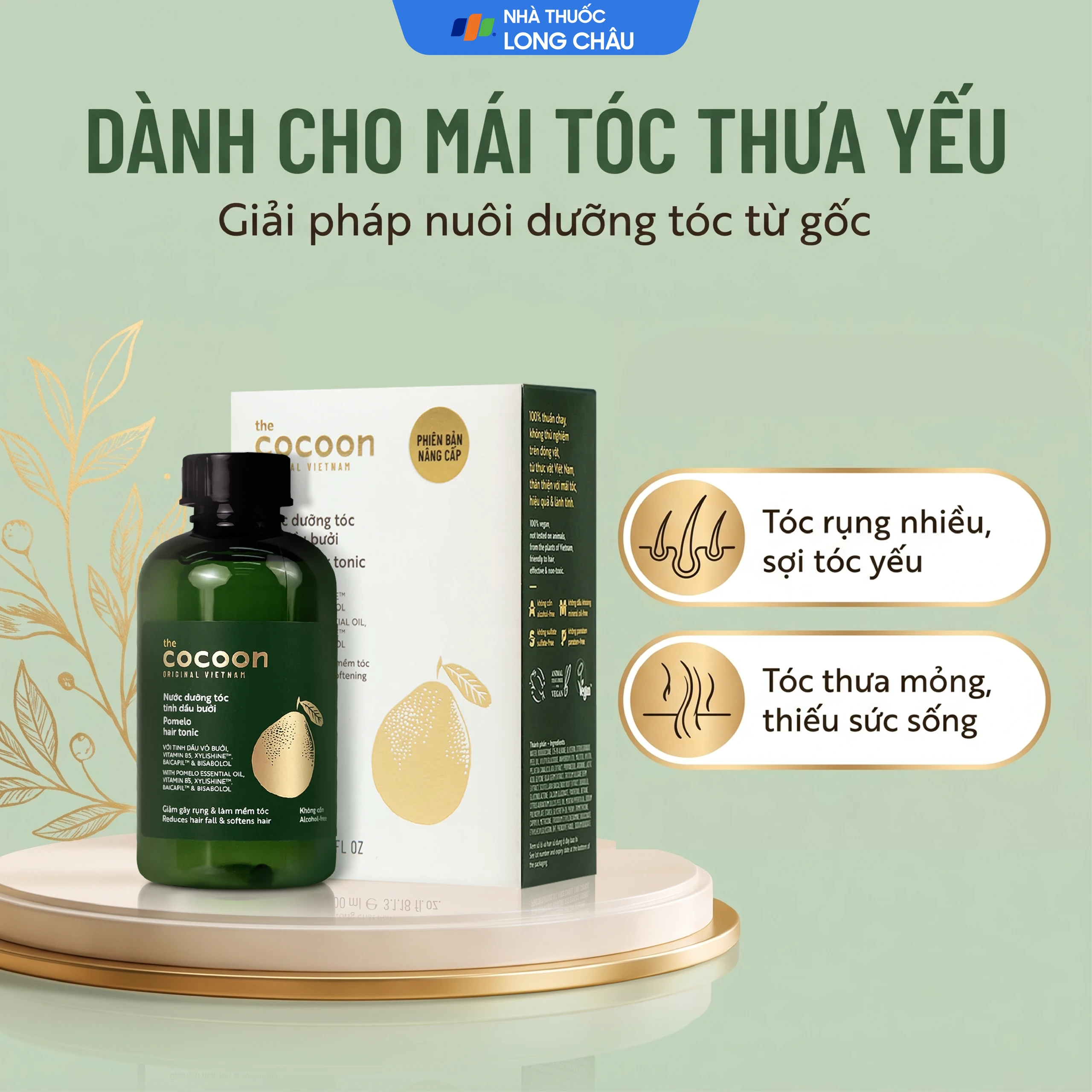 Tinh dầu bưởi dưỡng, ngăn rụng tóc Cocoon phiên bản nâng cấp 140ml 4