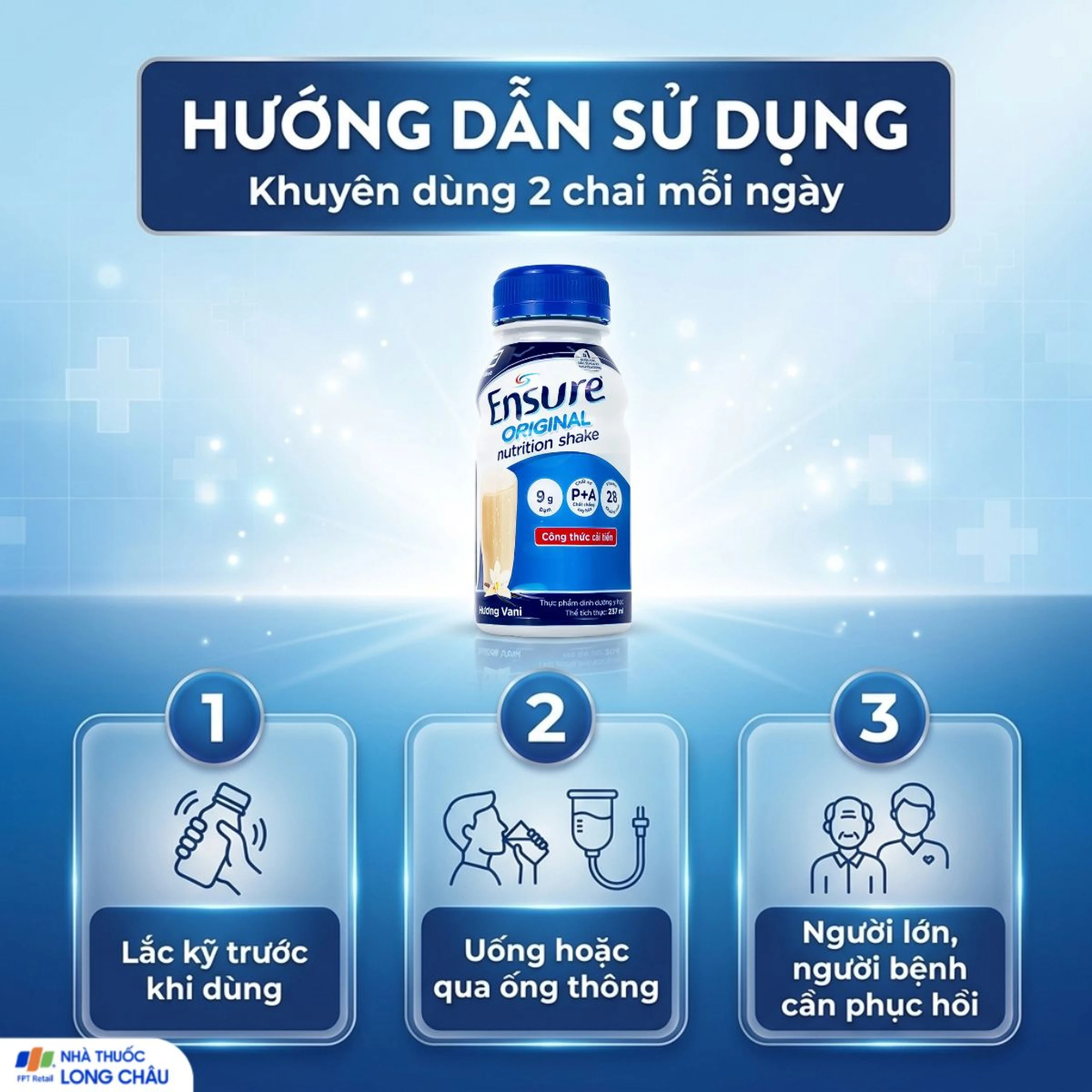 Sữa bổ sung dinh dưỡng hỗ trợ tiêu hóa Ensure Original hương vani (4 lốc x 6 chai) 5