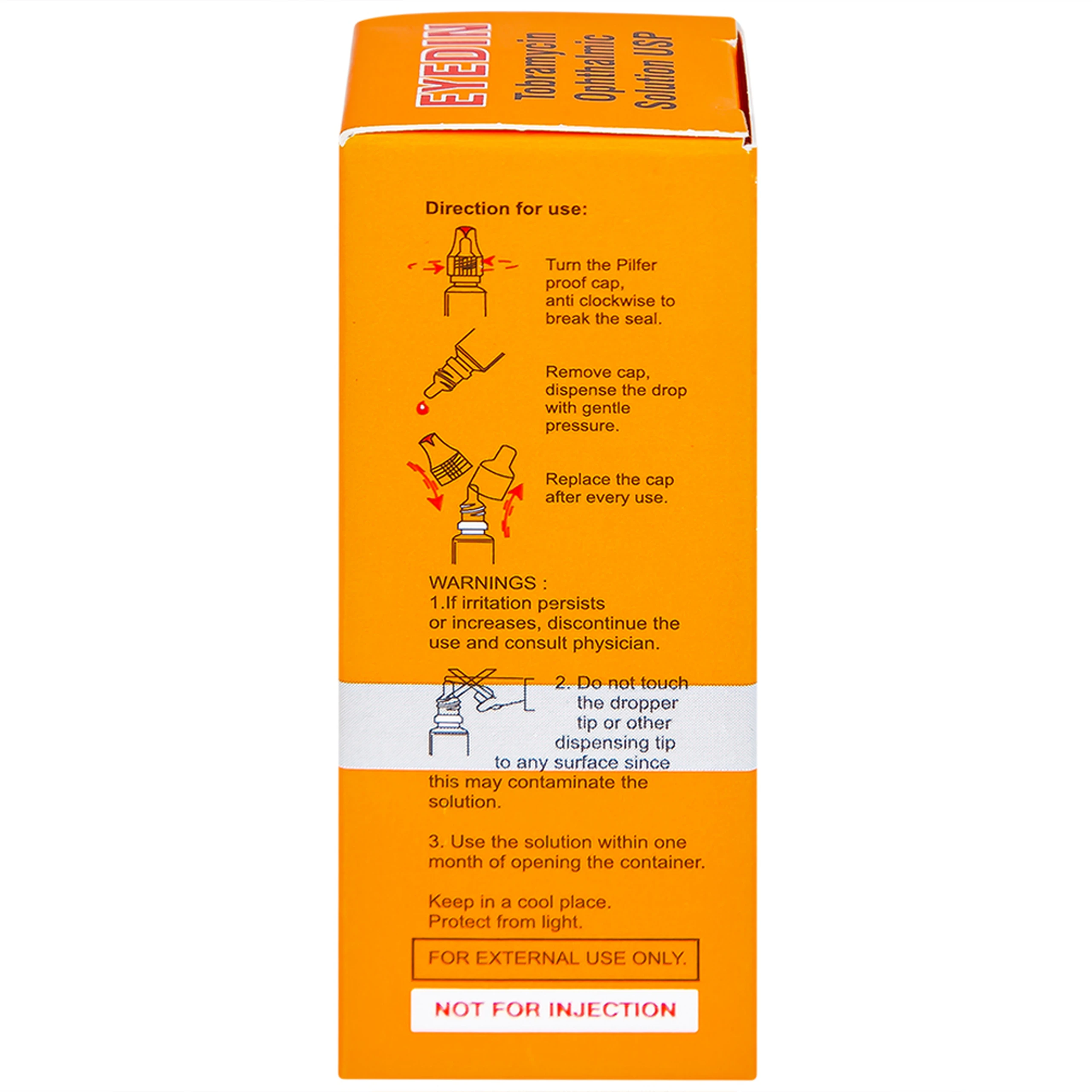 Thuốc tra mắt Eyedin Makcur điều trị nhiểm khuẩn mắt (5ml)