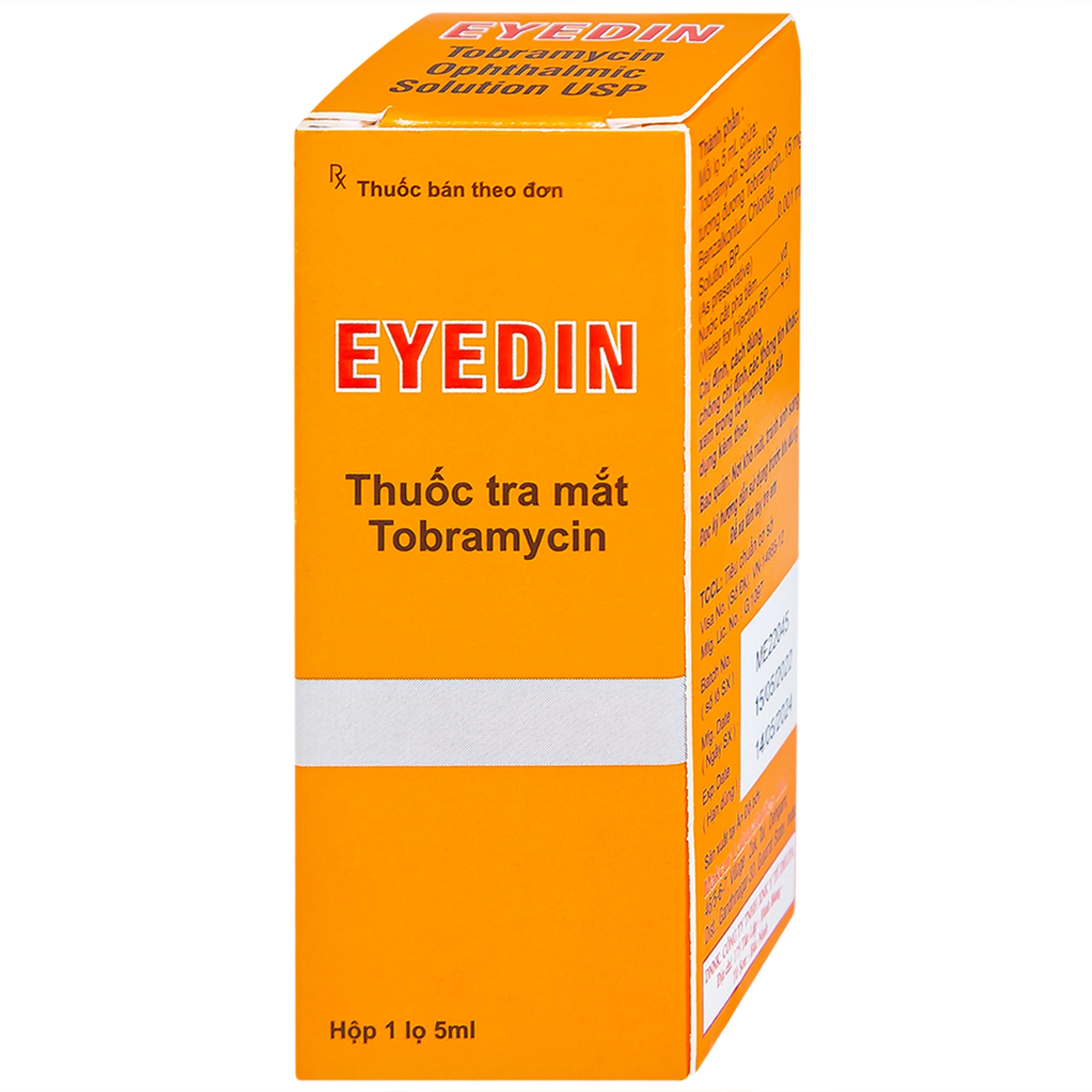 Thuốc tra mắt Eyedin Makcur điều trị nhiểm khuẩn mắt (5ml)