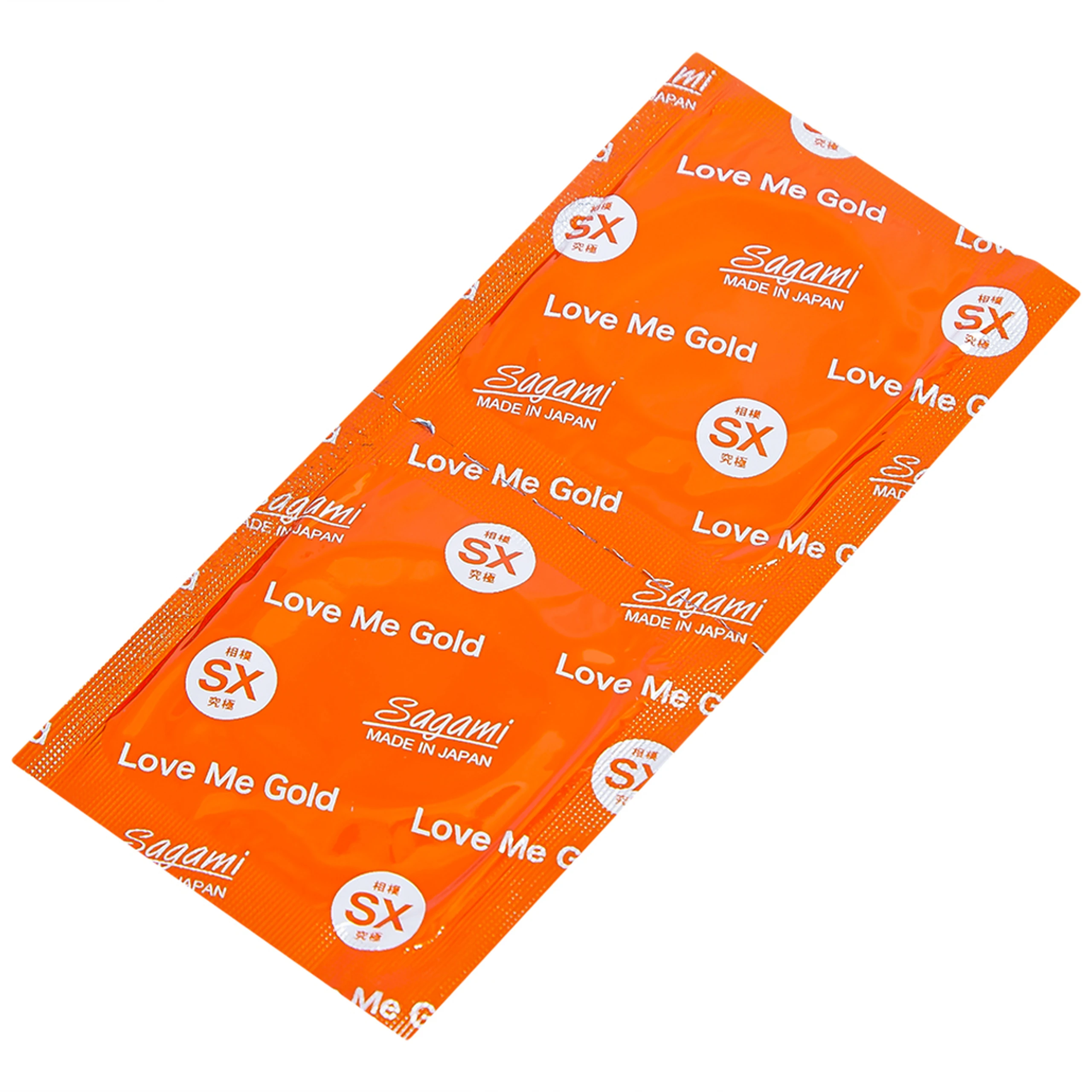 Bao cao su Sagami Love Me Gold siêu mỏng, trơn, không màu không mùi (10 cái)
