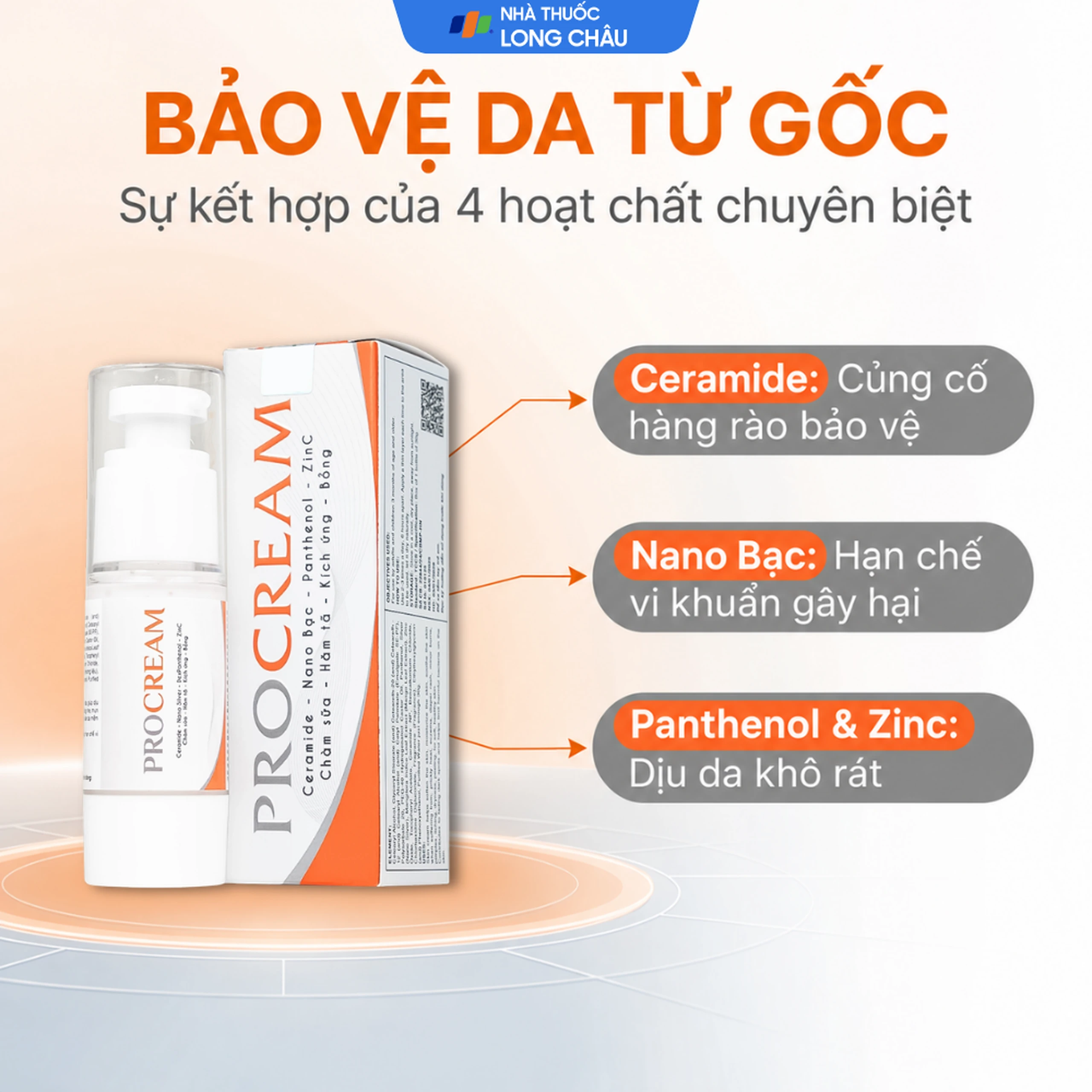 Kem bôi hăm tã, chàm sữa, bỏng, kích ứng da Procream 30g 3