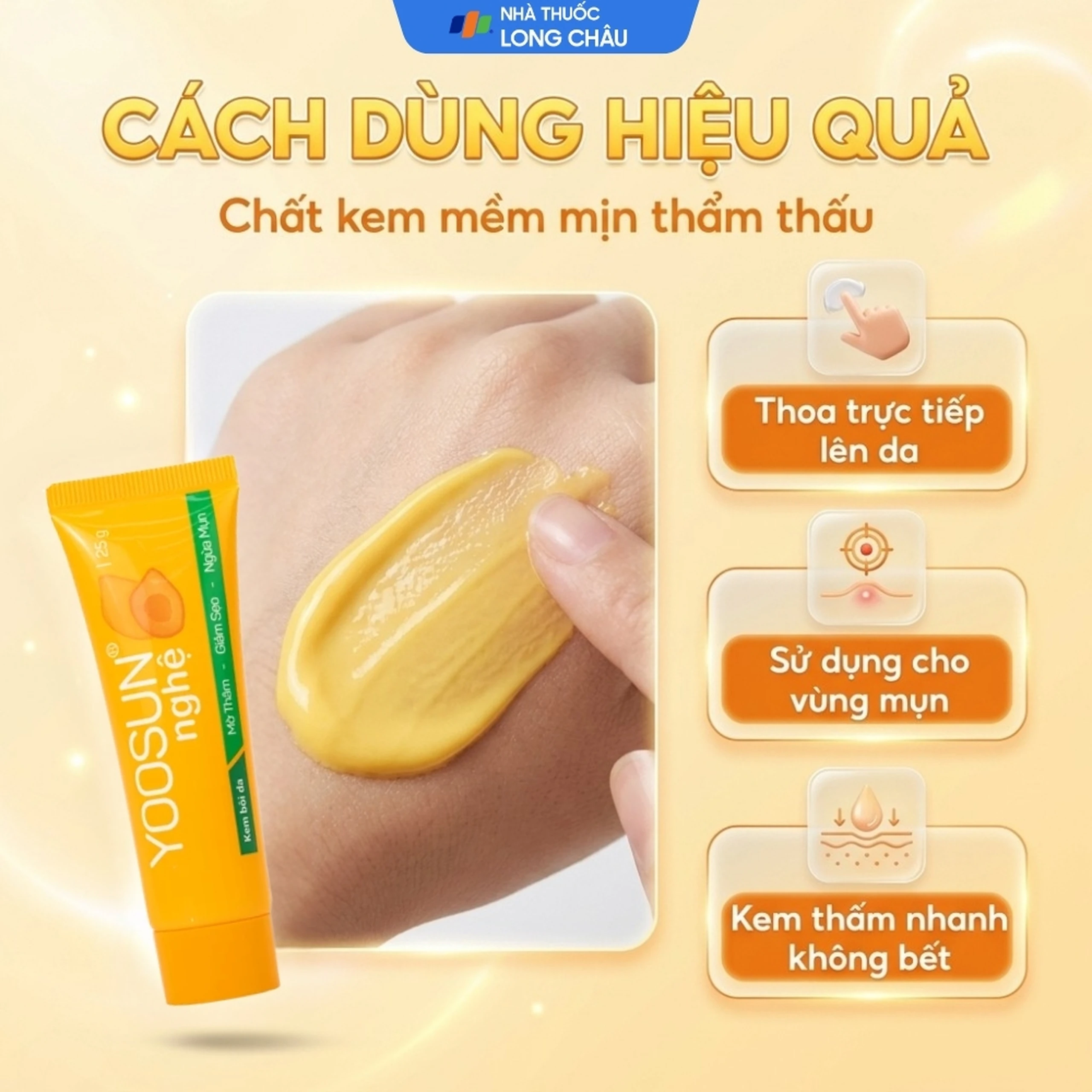 Kem bôi Yoosun Nghệ Đại Bắc mờ thâm, giảm sẹo, ngừa mụn (25g) 5