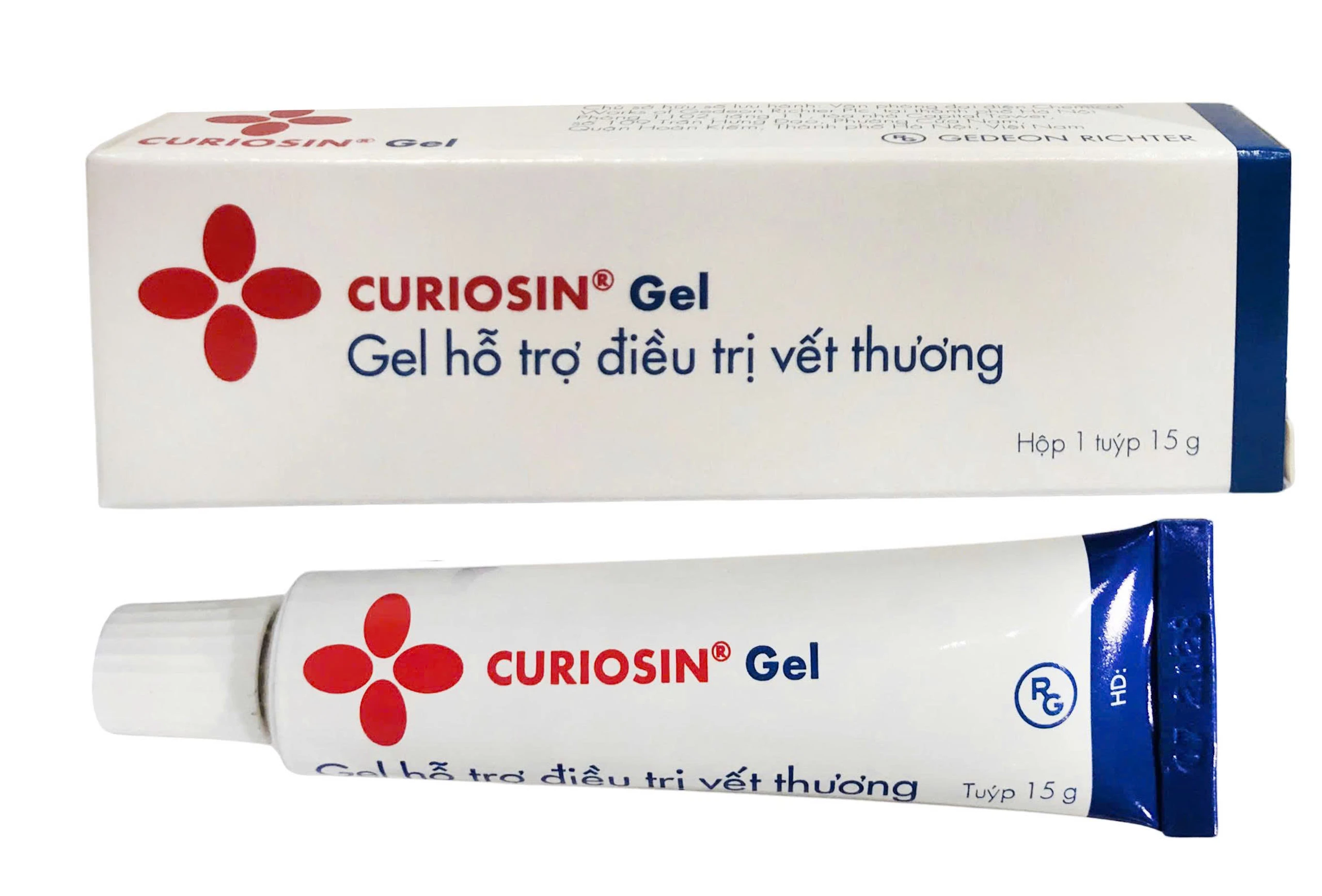 Kem bôi sẹo Curiosin Gedeon 15g hỗ trợ điều trị, làm lành vết thương, hạn chế sẹo