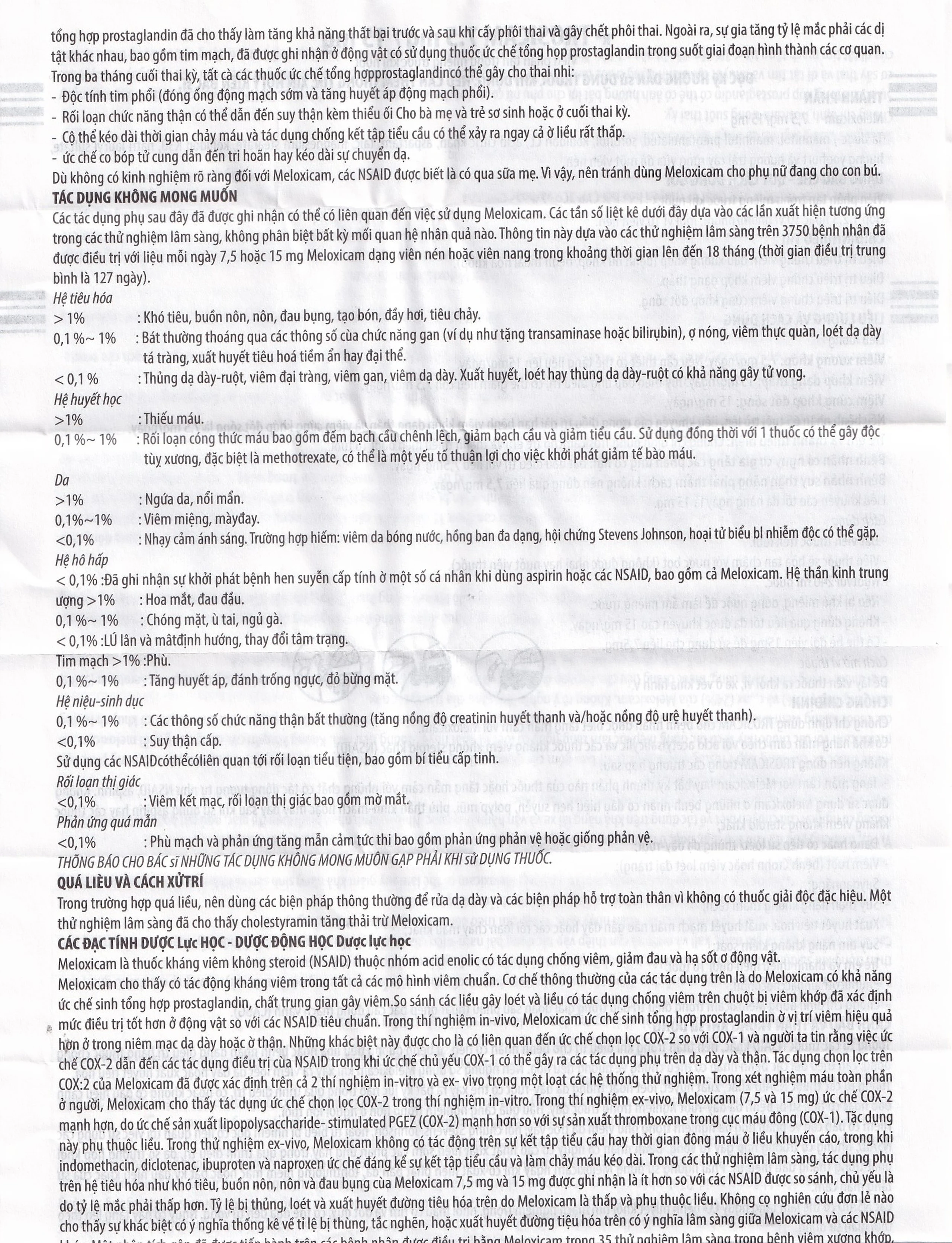 Thuốc Trosicam 7.5mg Alpex Pharma điều trị viêm đau xương khớp (3 vỉ x 10 viên)