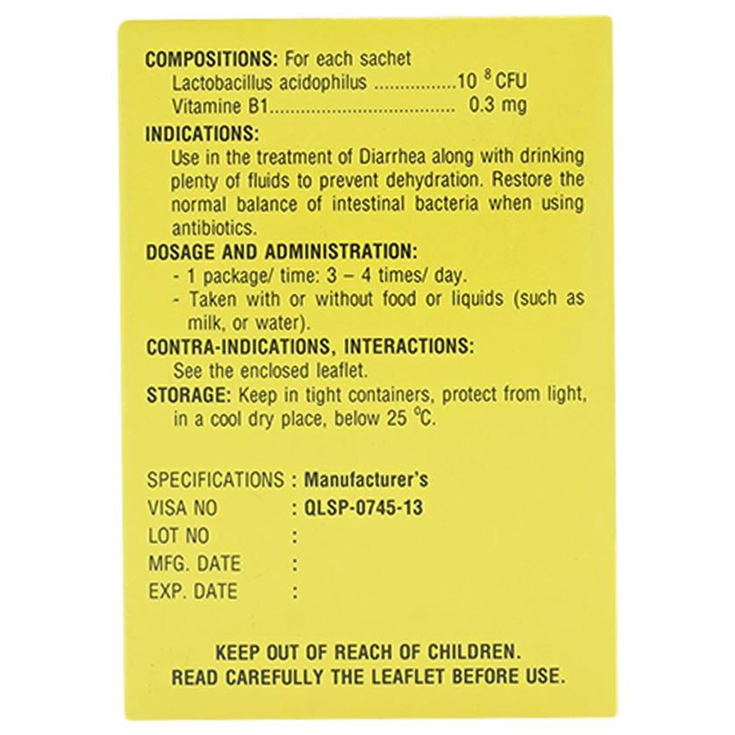 Thuốc bột uống Zentozin Mebiphar điều trị tiêu chảy (30 gói x 1g)