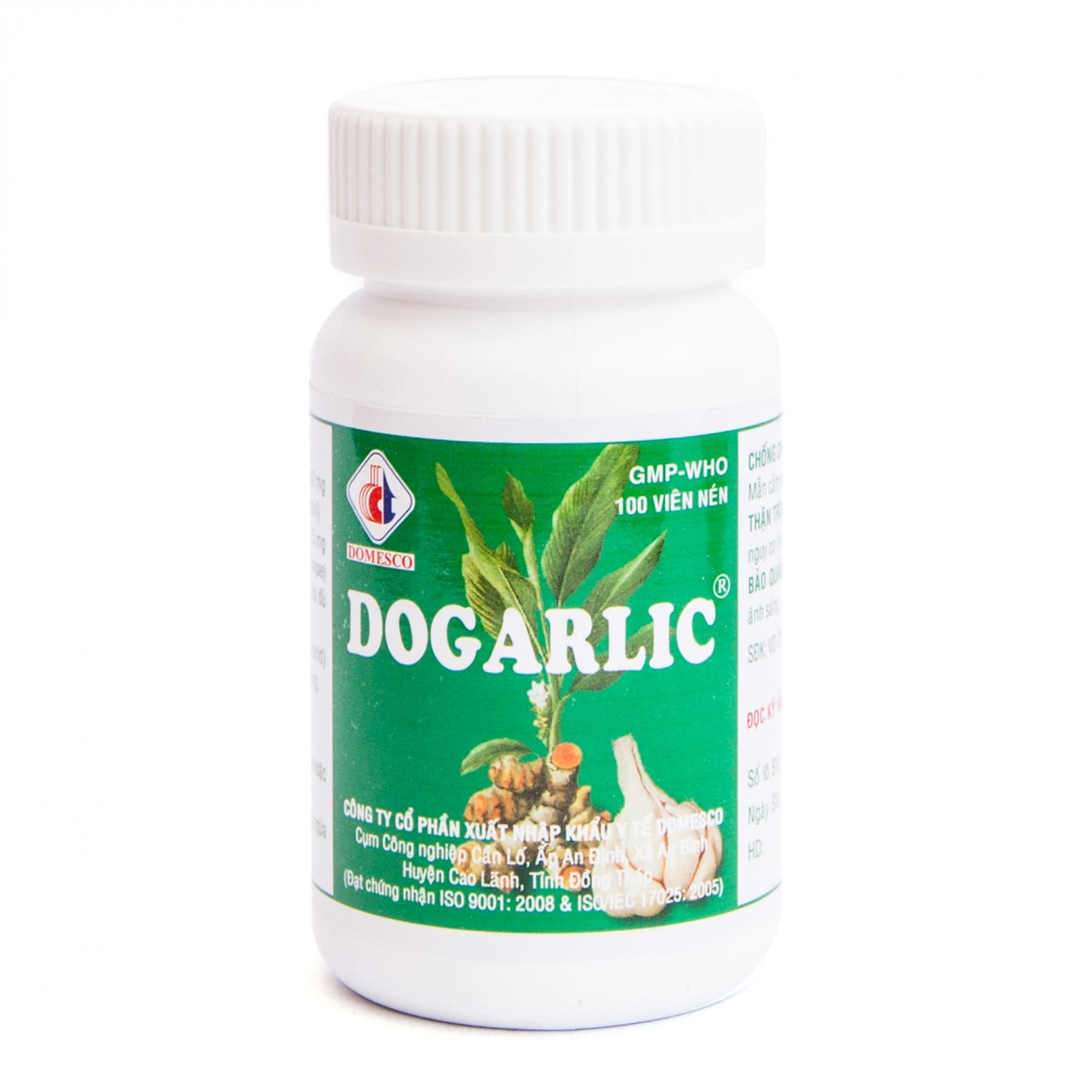 Thuốc Dogarlic Domesco điều trị tăng lipid máu, phòng ngừa xơ vữa động mạch (100 viên)