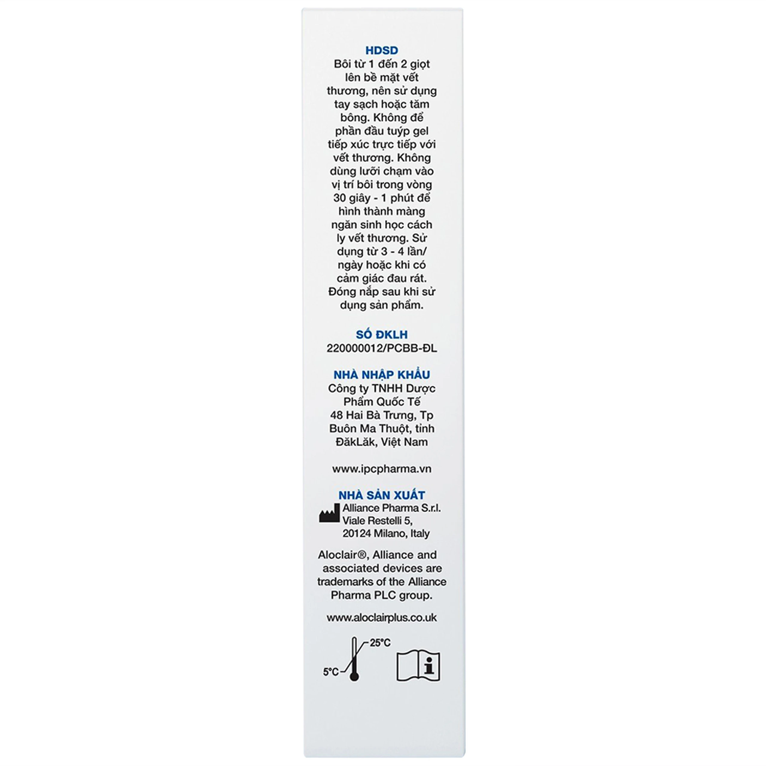 Gel bôi miệng Aloclair Plus Alliance 8ml giảm nhiệt miệng, tay chân miệng cho mọi lứa tuổi