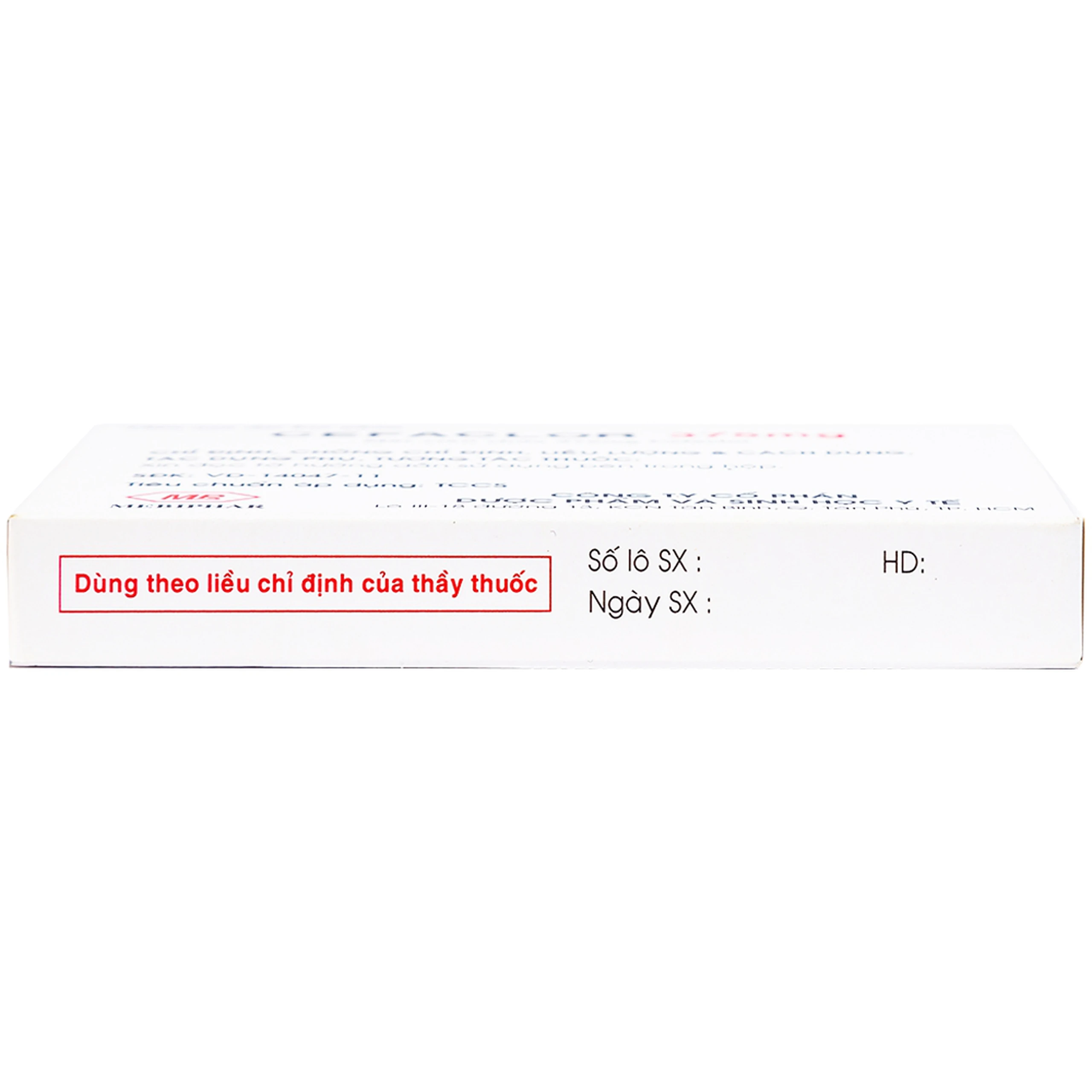 Thuốc Cefaclor 375mg Mebiphar điều trị nhiễm khuẩn đường hô hấp (1 vỉ x 10 viên)